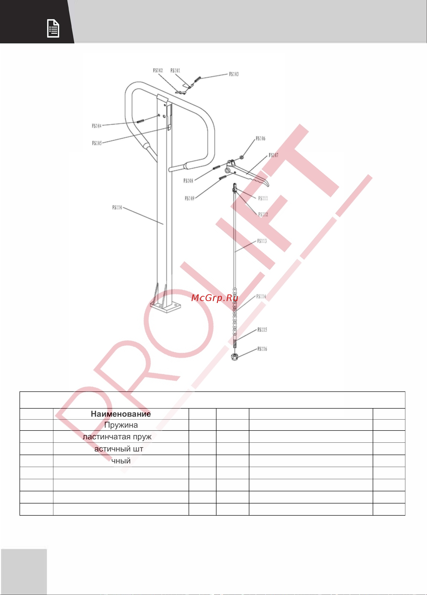 PROLIFT SDF 1525 (грузоподъемность 1500 кг, высота подъема 2500 мм) Инструкция по эксплуатации онлайн [17/32] 869268