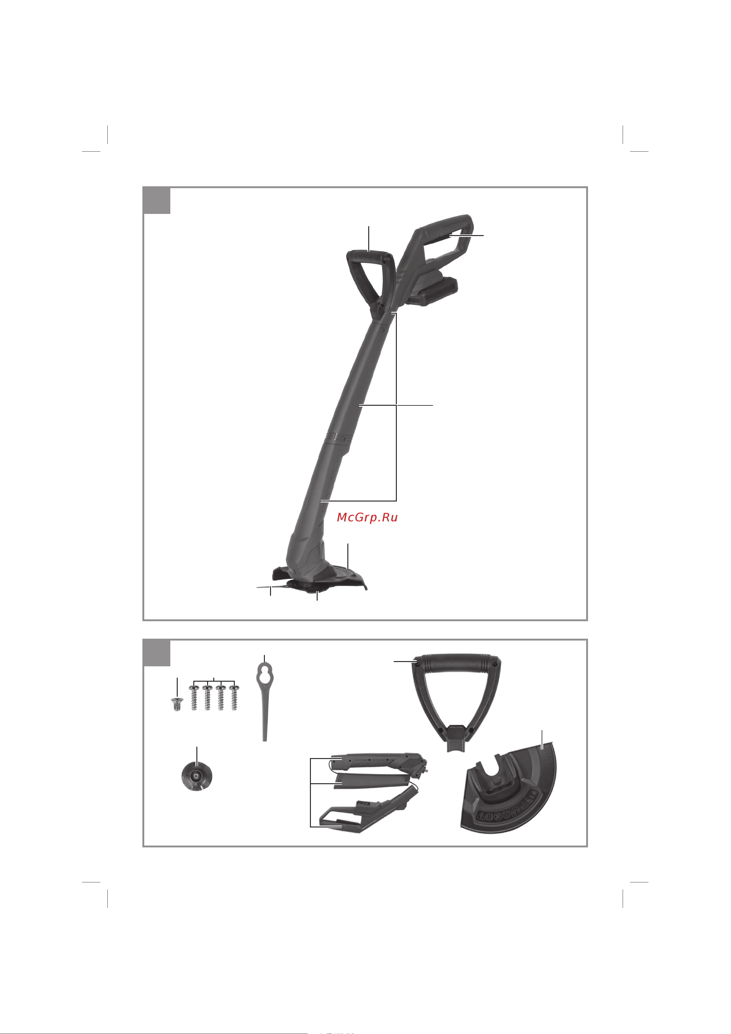 Einhell PXC GC-CT 18/24 Li P-Solo 3411104 без акк. и зу. Инструкция по эксплуатации онлайн [2/19] 669840