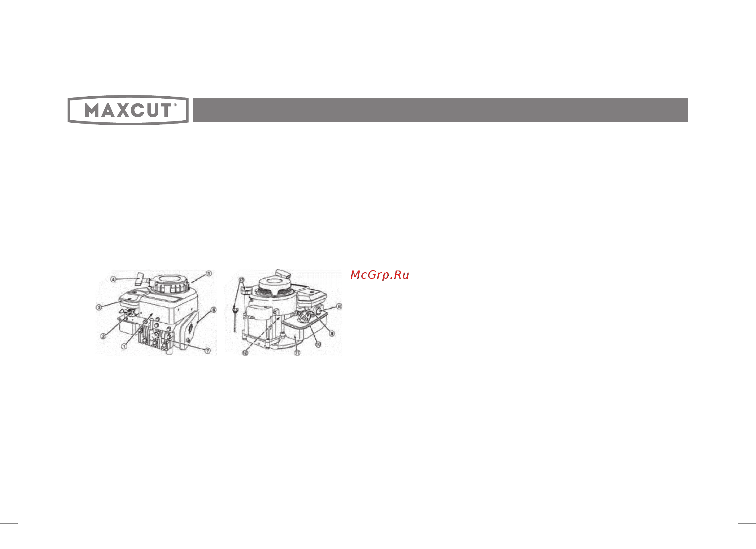 Maxcut MC 510S 051100510 [10/28] Порядок работы с бензиновой газонокосилкой