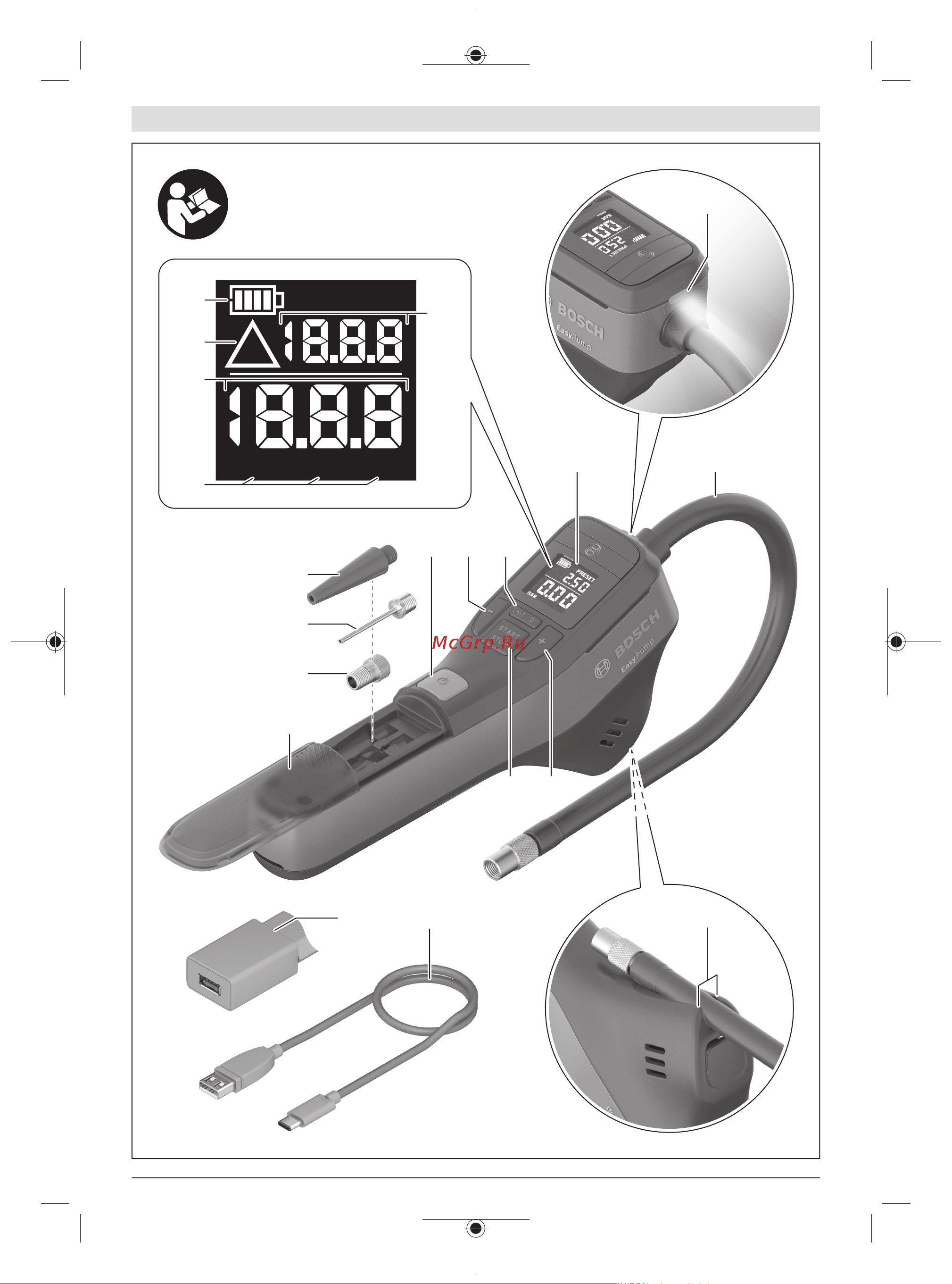 Bosch EasyPump (0603947000) [3/173] Bar psi kpa