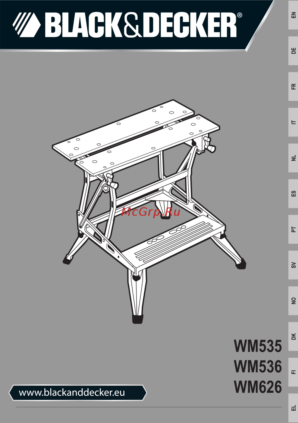 BLACK & DECKER WM536-XJ Инструкция по эксплуатации