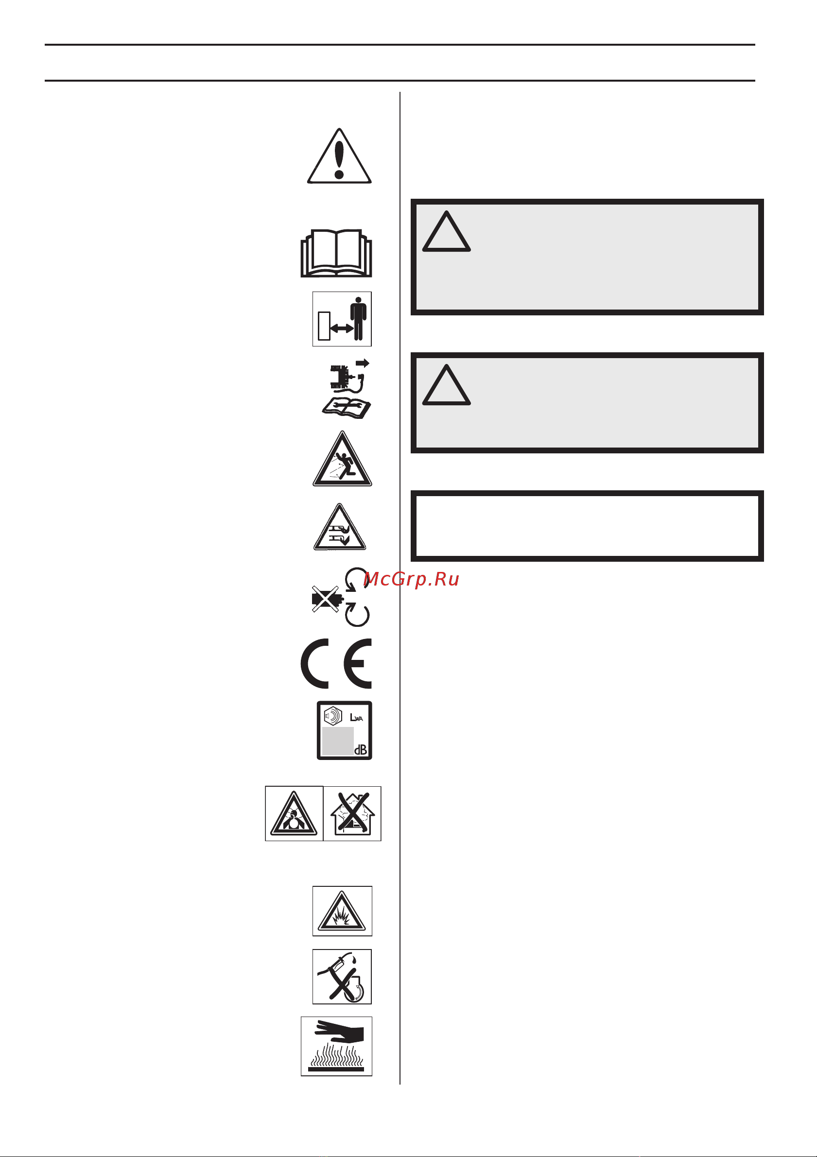 McCulloch M51-150WRPX 9673037-01 [82/420] Explication des symboles