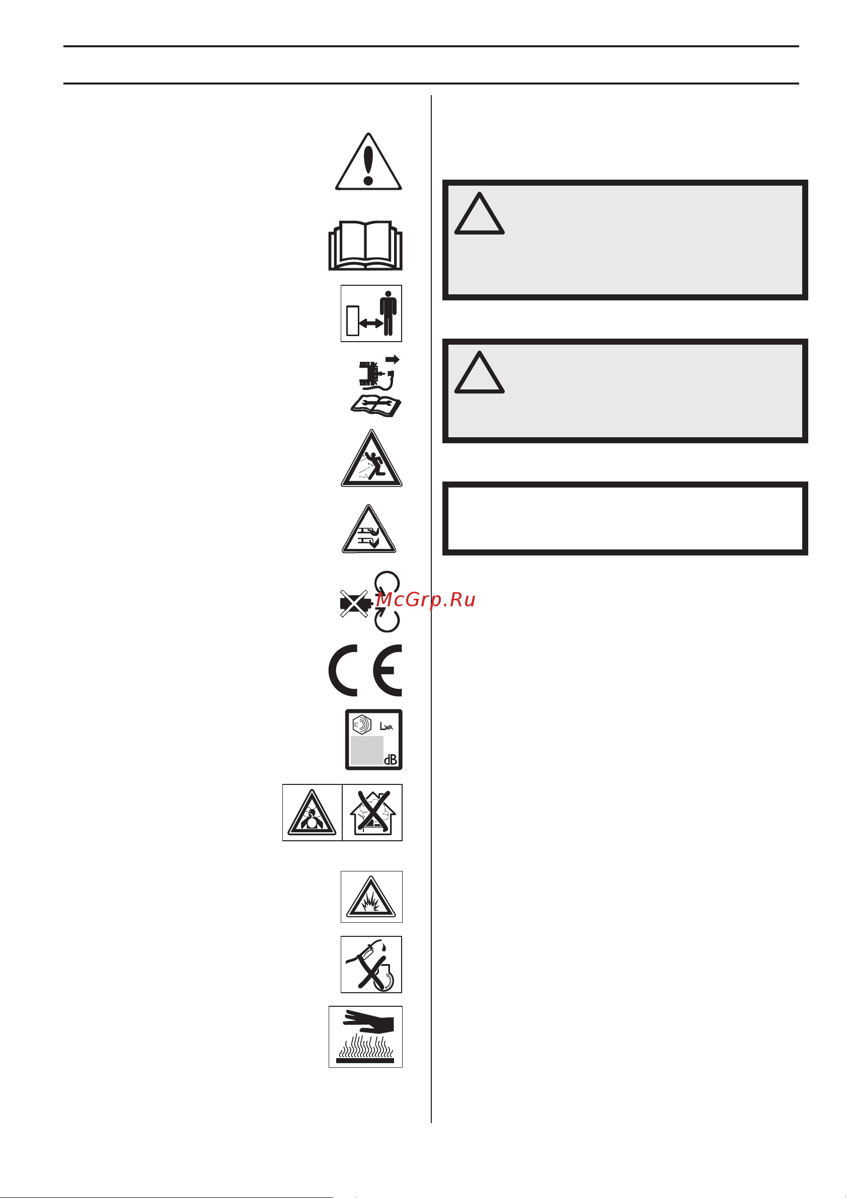 McCulloch M46-160AWREX 9676218-01 [17/412] Symbolforklaring