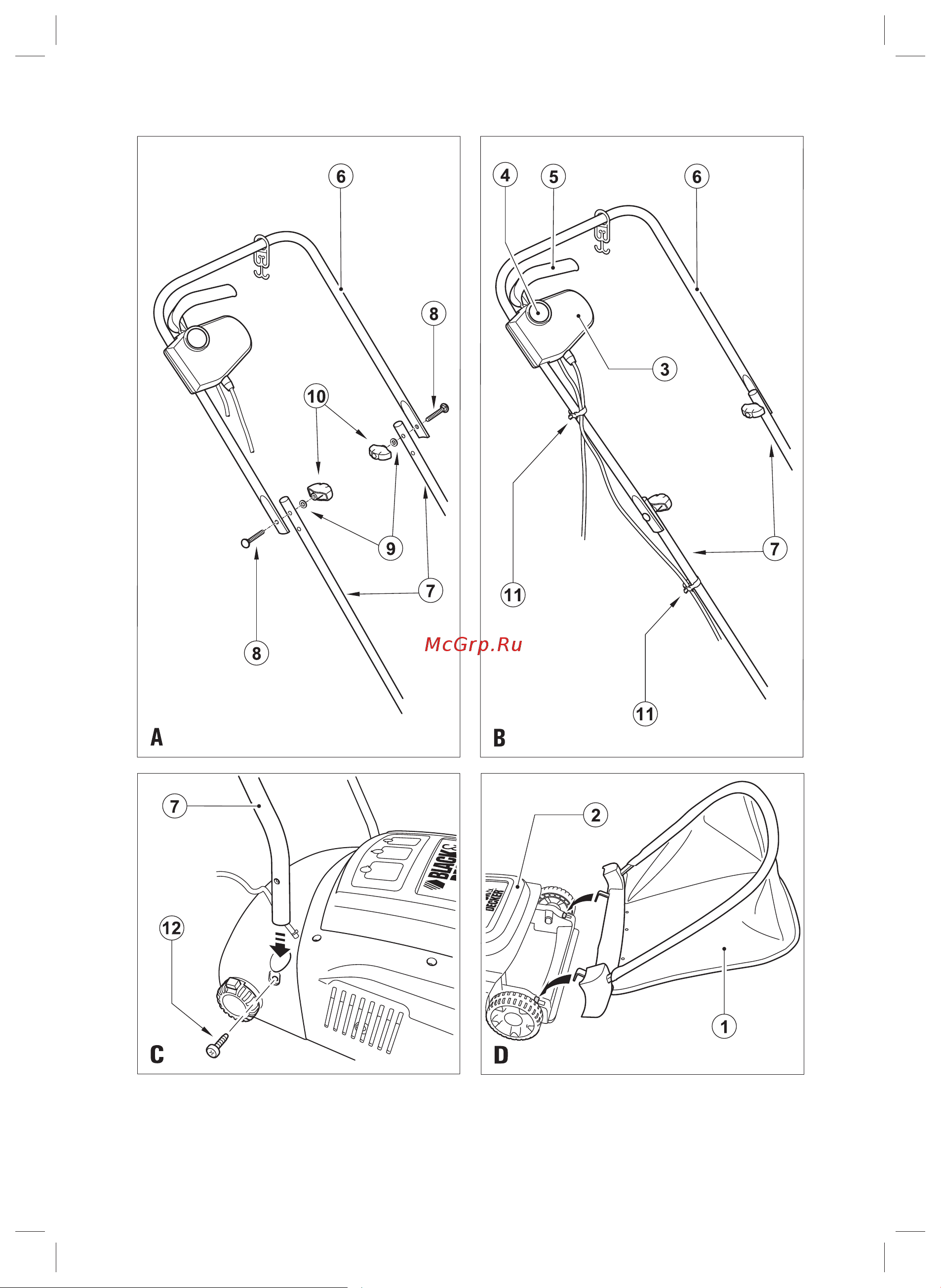 BLACK & DECKER Аэратор GD300 +Сумка BDST73821-RU Инструкция по эксплуатации онлайн [2/16] 666624