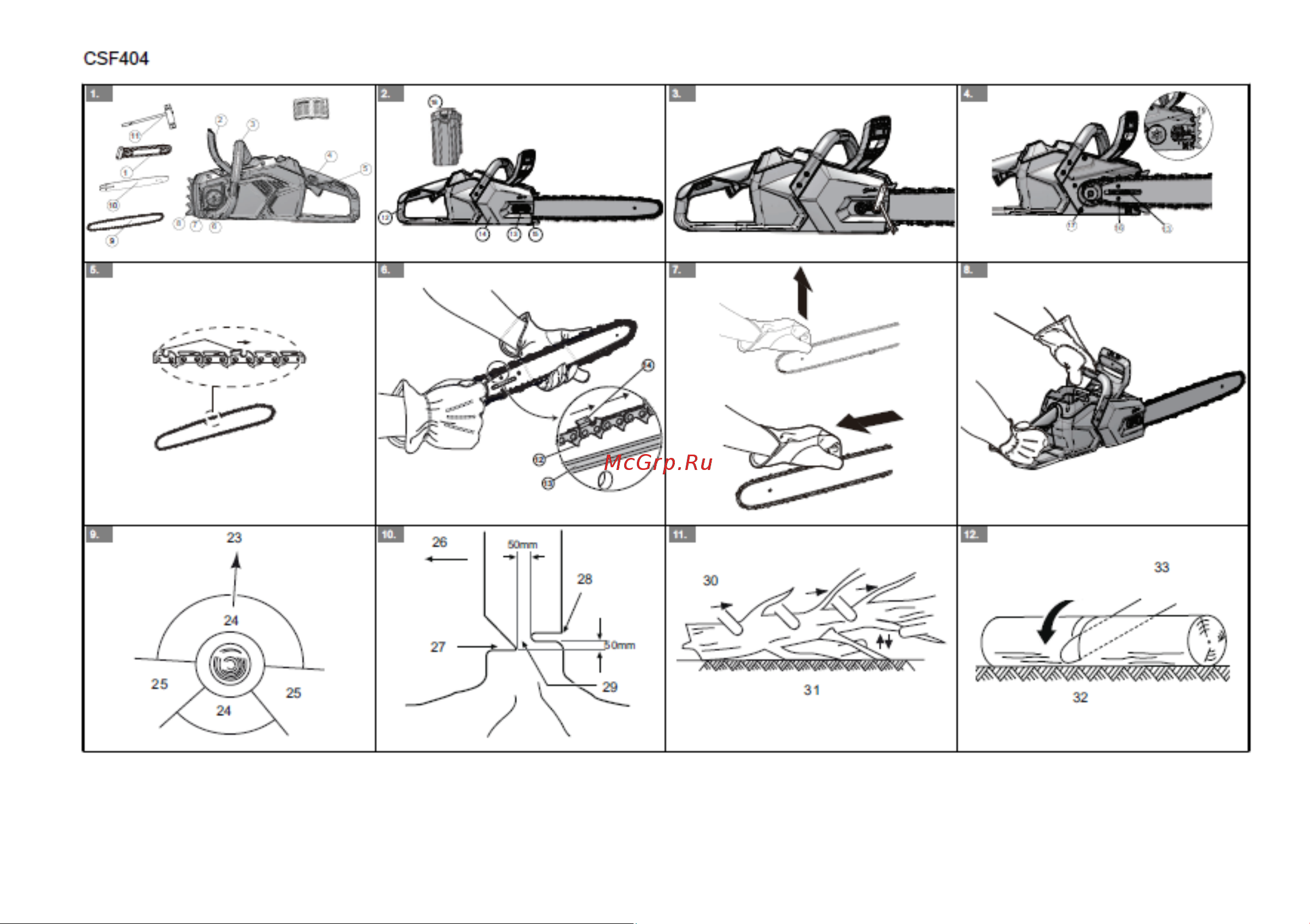 Greenworks GD40CS18 (2005807UA) Инструкция по эксплуатации онлайн [2/15] 666811