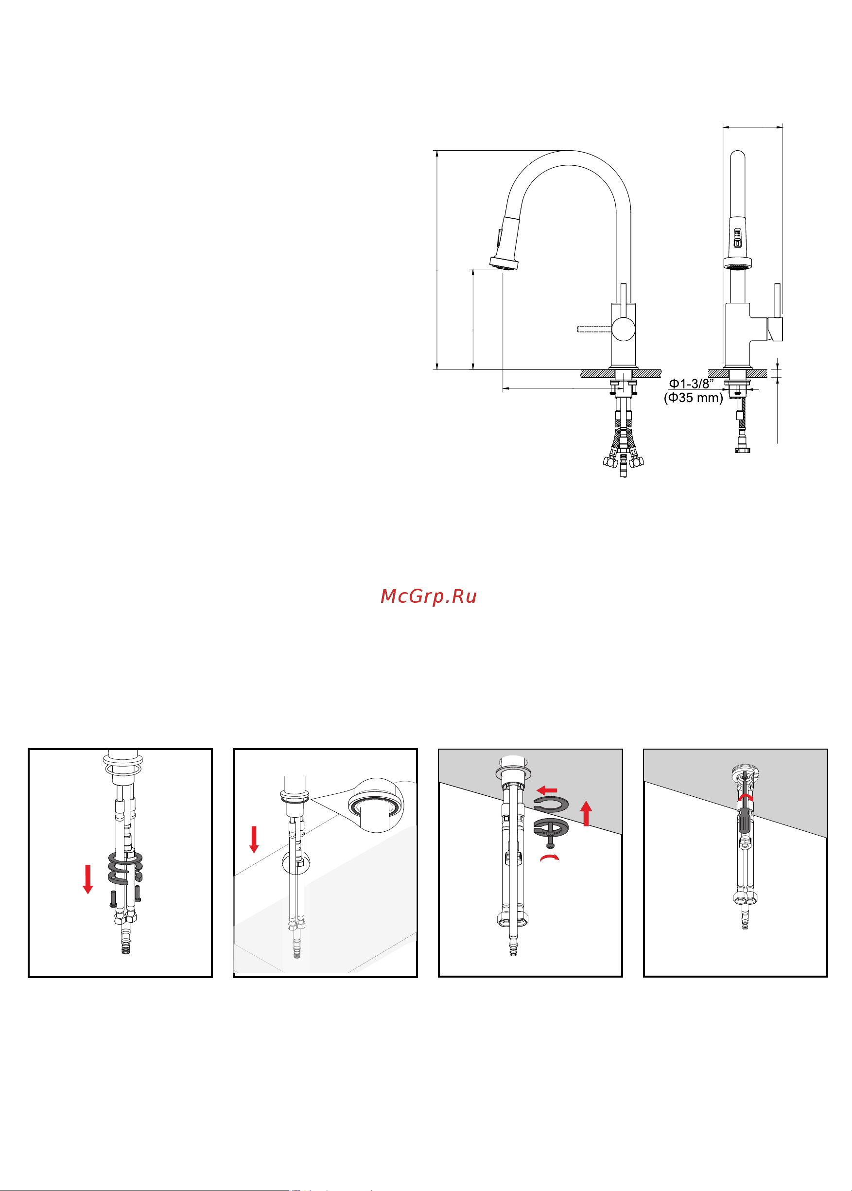 Timo 2316/03FL [3/5] Установка смесителя