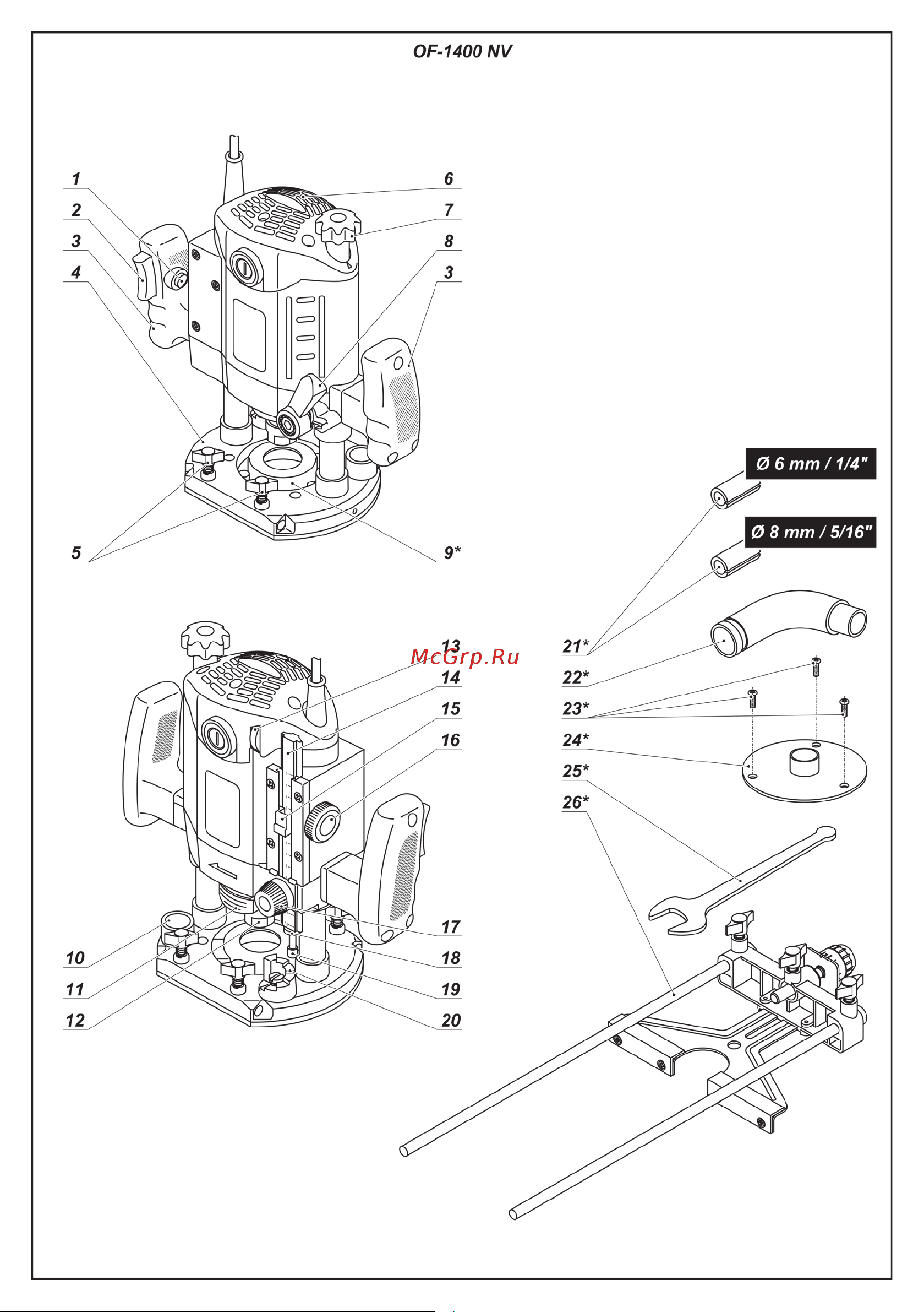 DWT OF-1400 V Инструкция по эксплуатации онлайн [6/160] 667397
