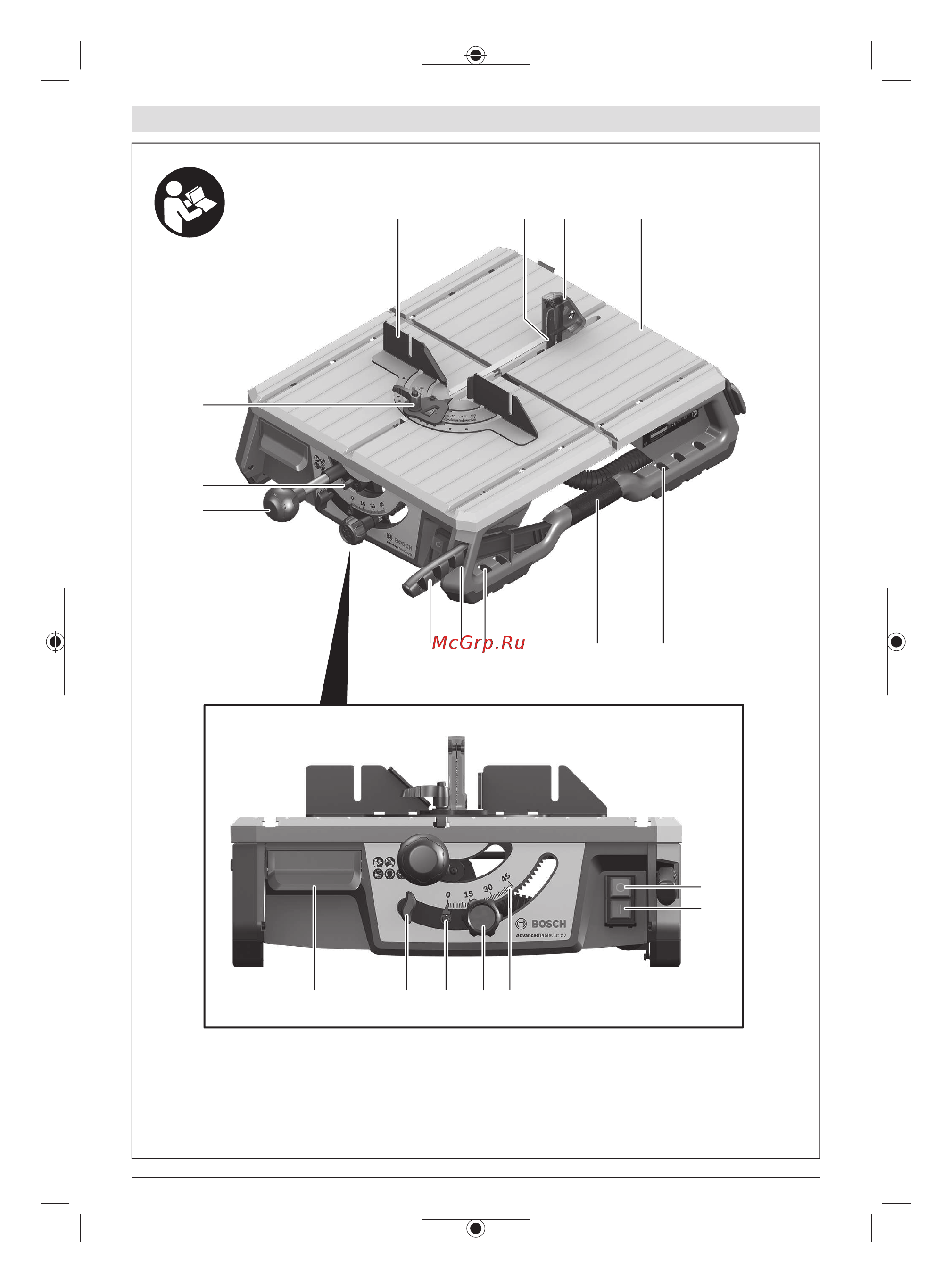 Bosch AdvancedTableCut 52 (0603B12001) Инструкция по эксплуатации онлайн [3/305] 667457