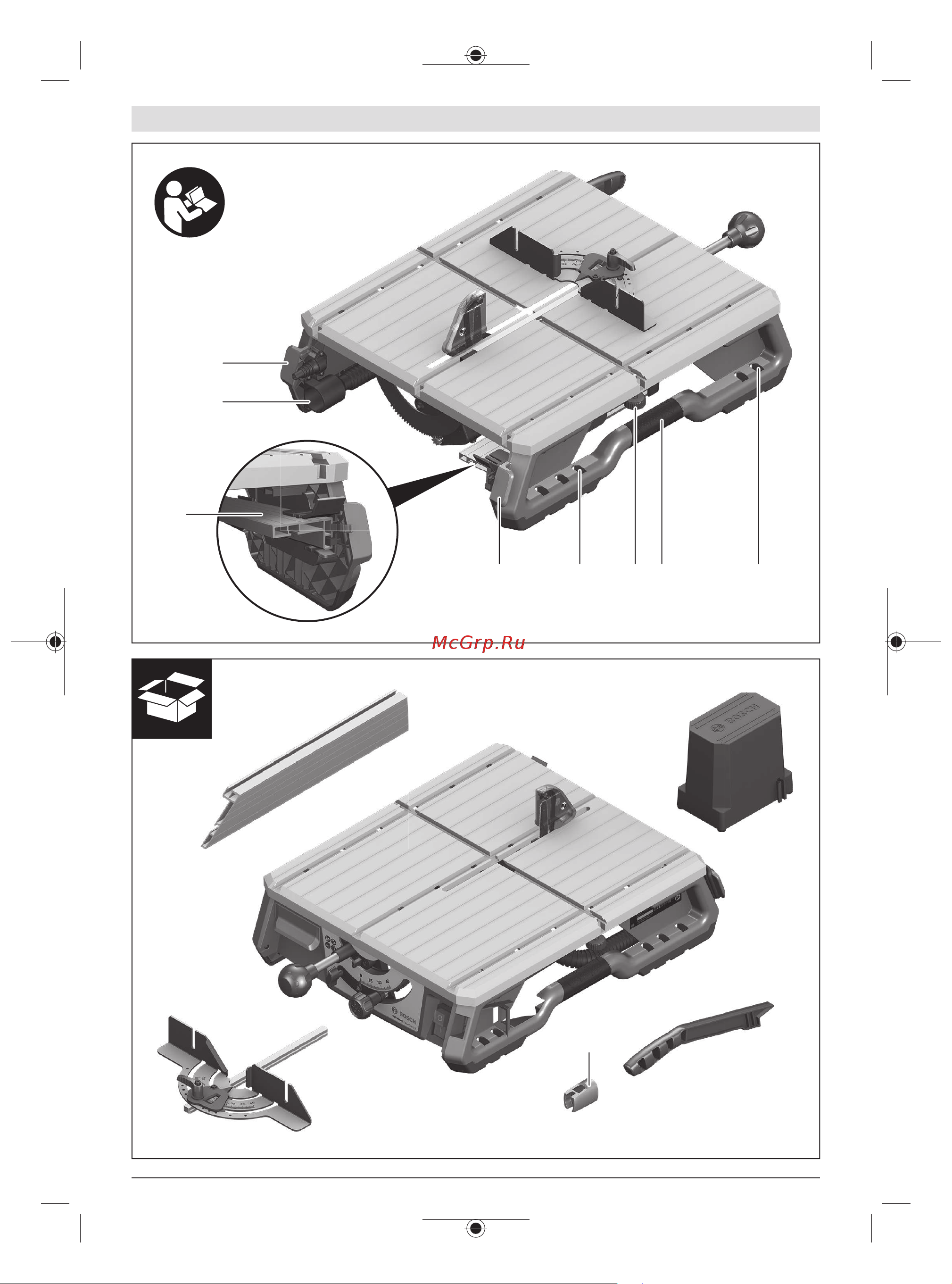 Bosch AdvancedTableCut 52 (0603B12001) Инструкция по эксплуатации онлайн [4/305] 667457