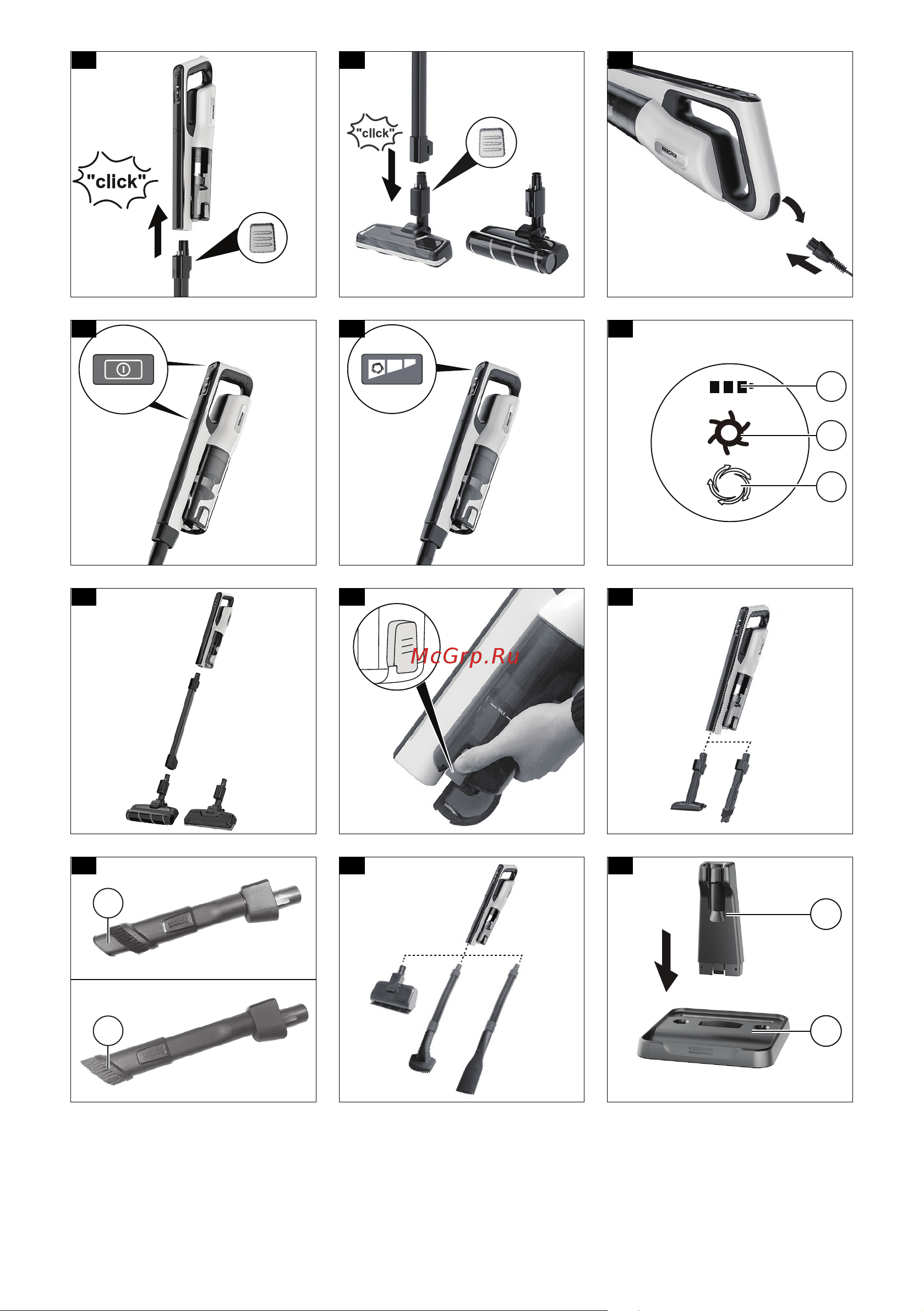 Karcher VC 4s Cordless Plus 1.198-282.0 Инструкция по эксплуатации онлайн [4/156] 668180