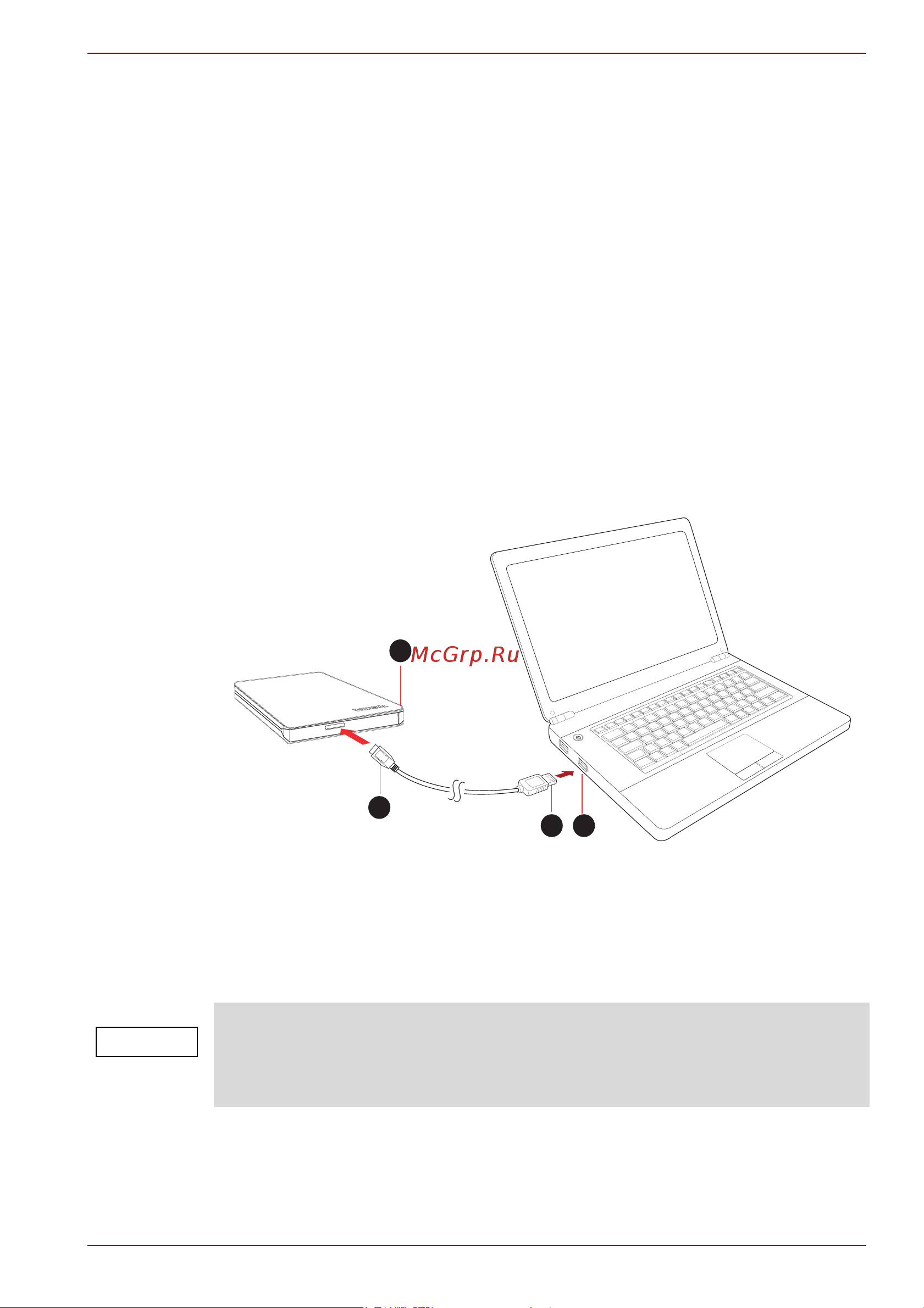 Toshiba Canvio Slim HDTD310EK3DA [77/201] Priključivanje pogona na računalo