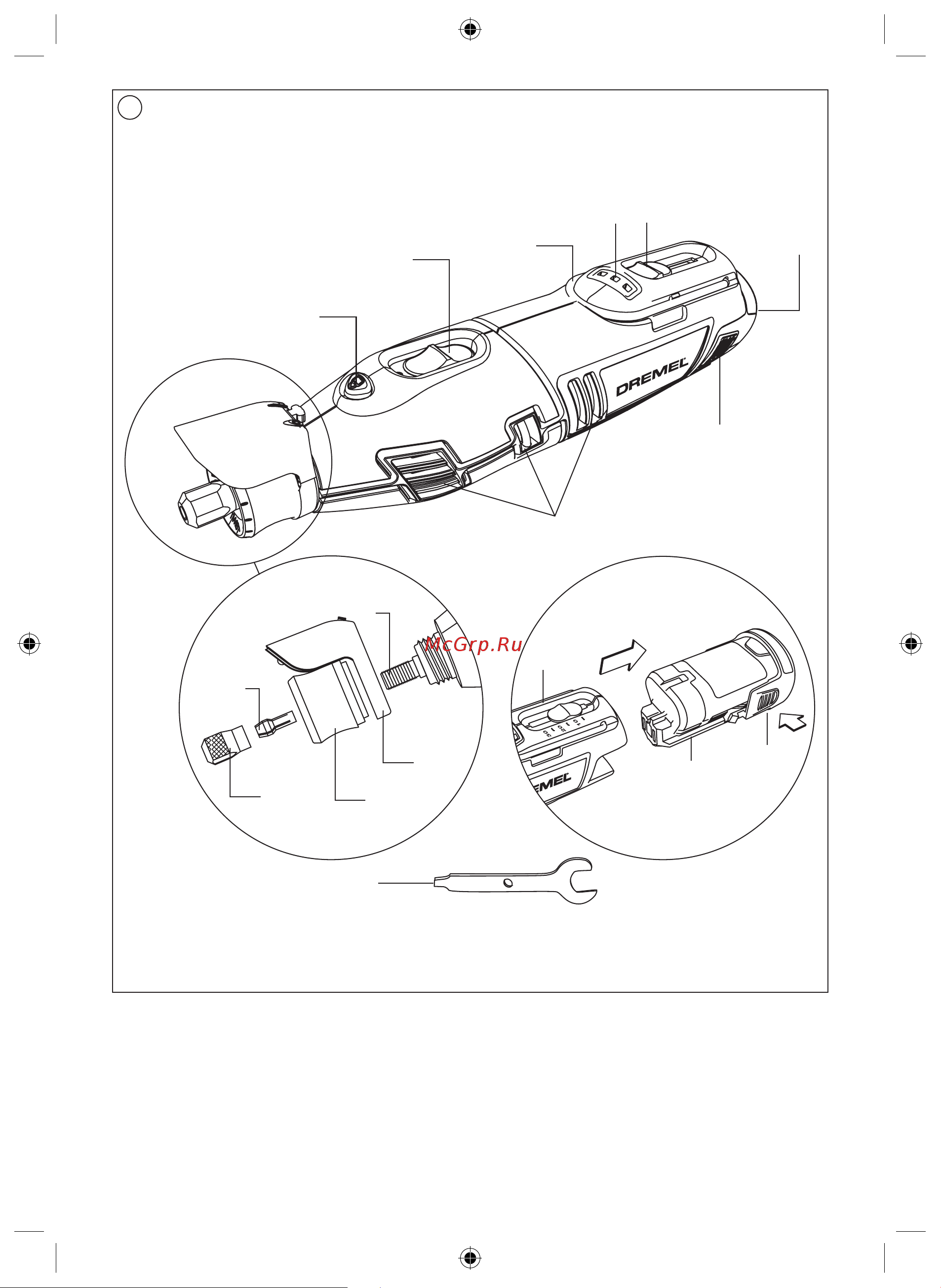 Dremel 8220 1/5 RUS F0138220JD Инструкция по эксплуатации онлайн [2/56] 672215