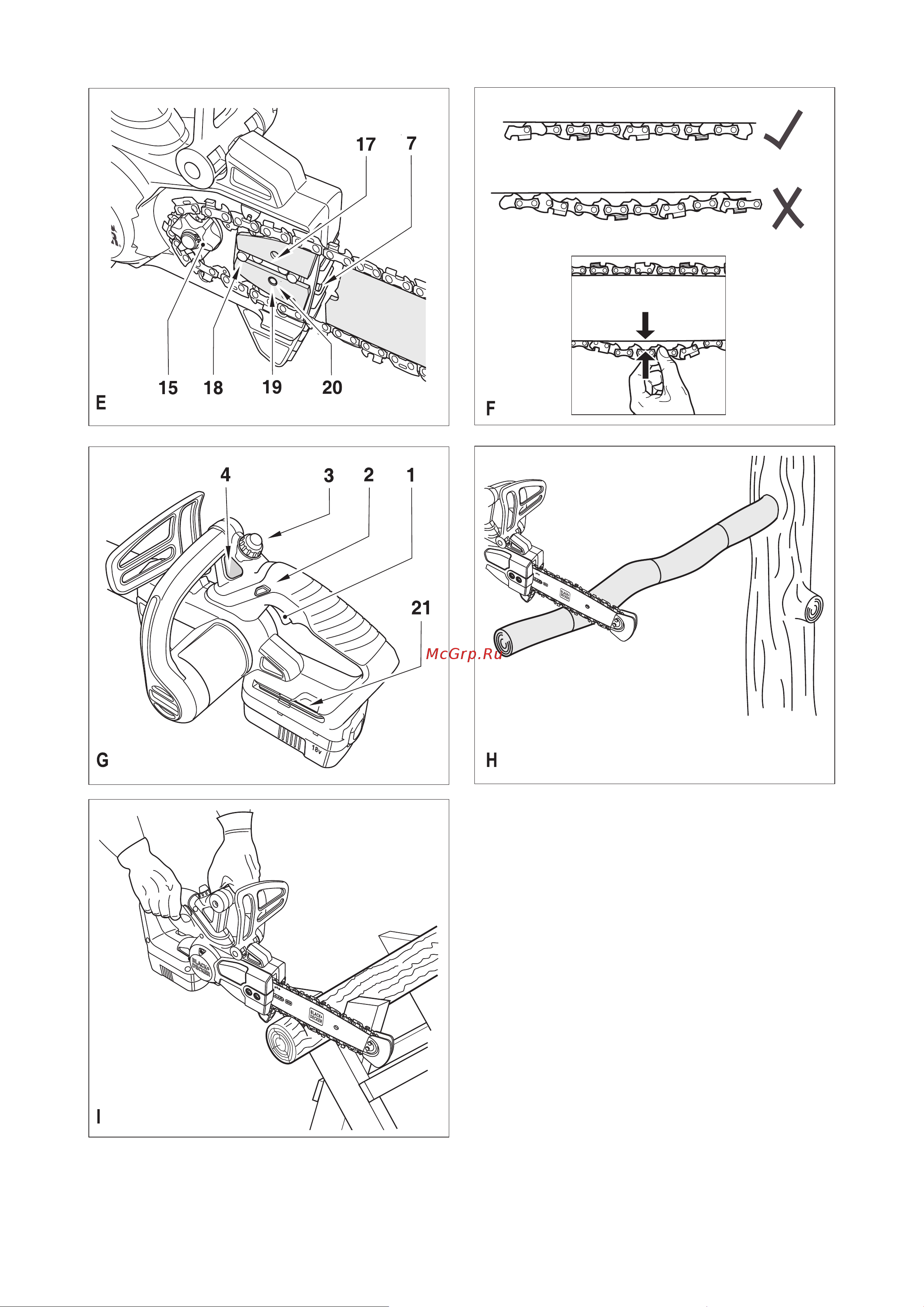 BLACK & DECKER GKC1820L20 Инструкция по эксплуатации онлайн [3/20] 668370
