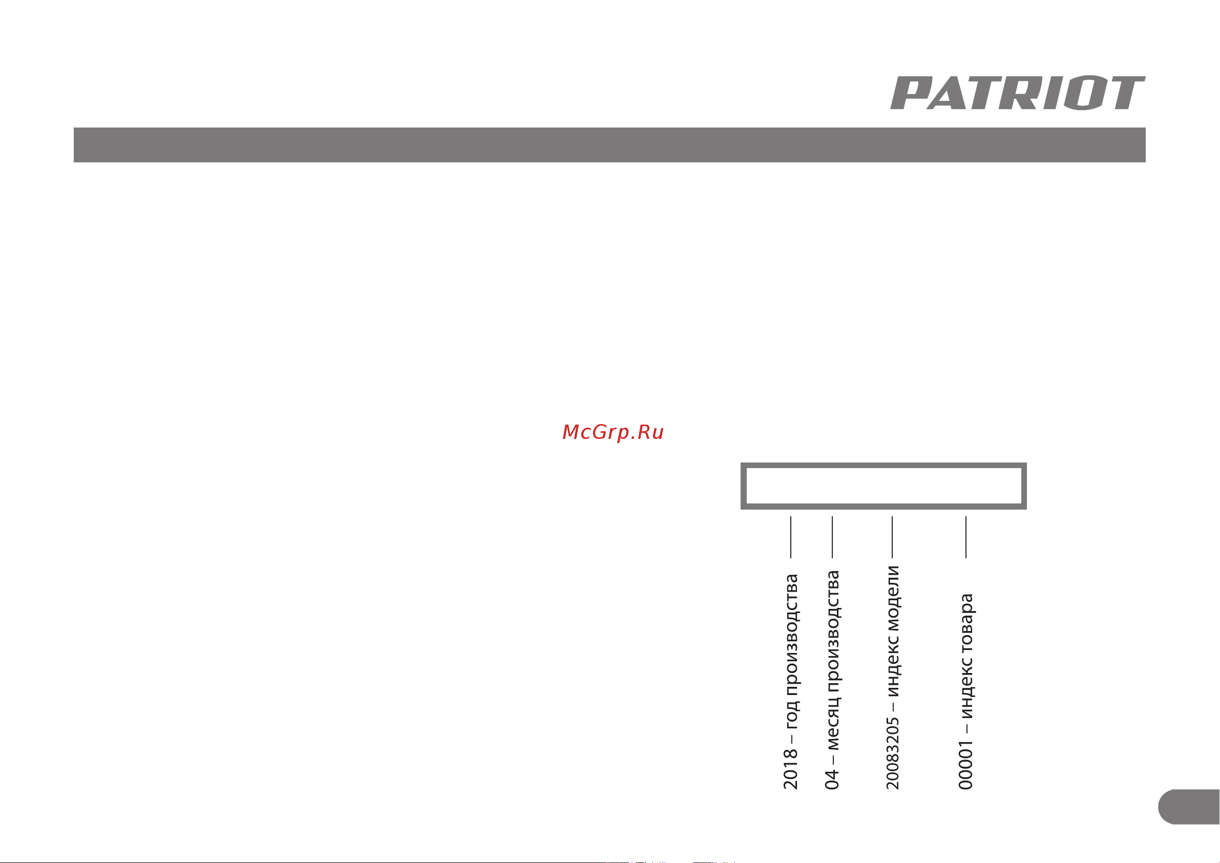 Patriot BS 900 Инструкция по эксплуатации онлайн [8/9] 668495