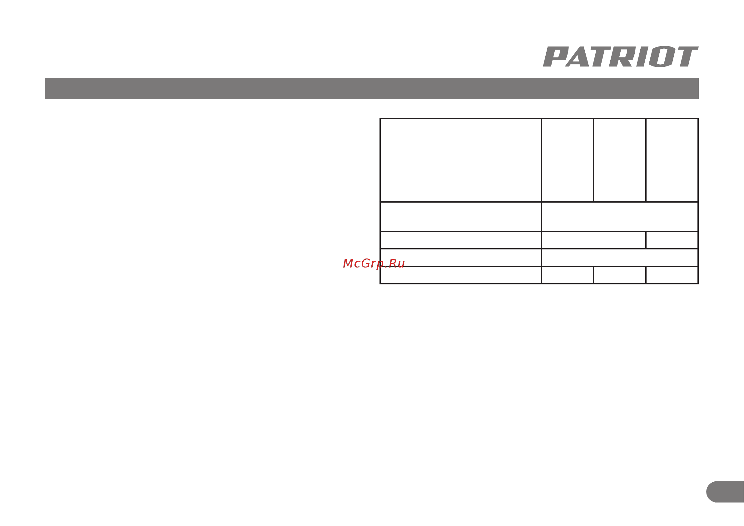 Patriot PT 46 [10/27] Моторные масла
