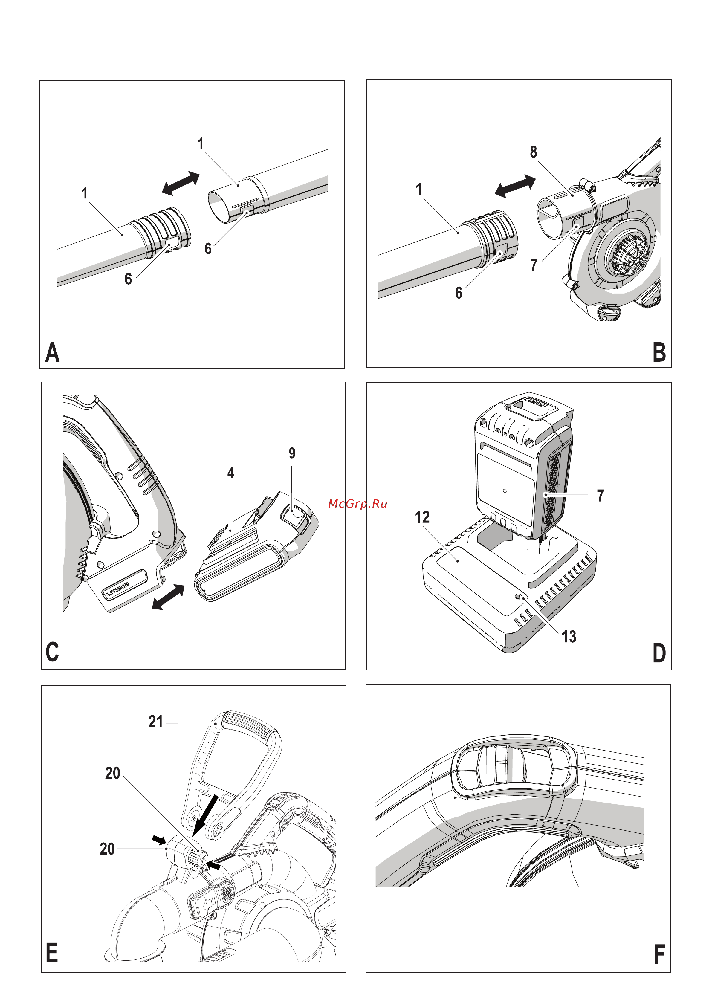 BLACK & DECKER GWC3600L20 Инструкция по эксплуатации онлайн [2/20] 668544