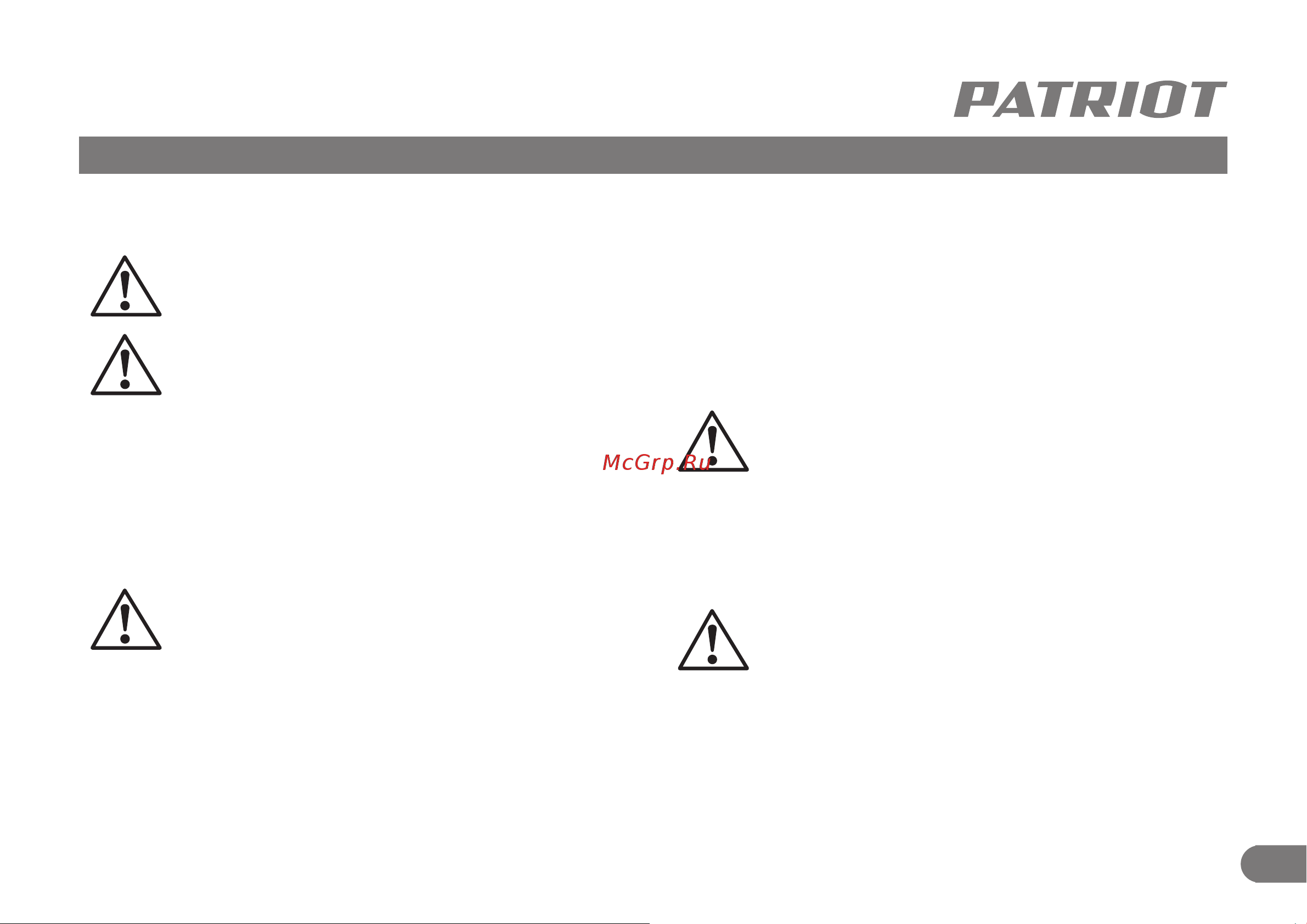Patriot BG 125 755100125 [12/17] Техническое обслуживание