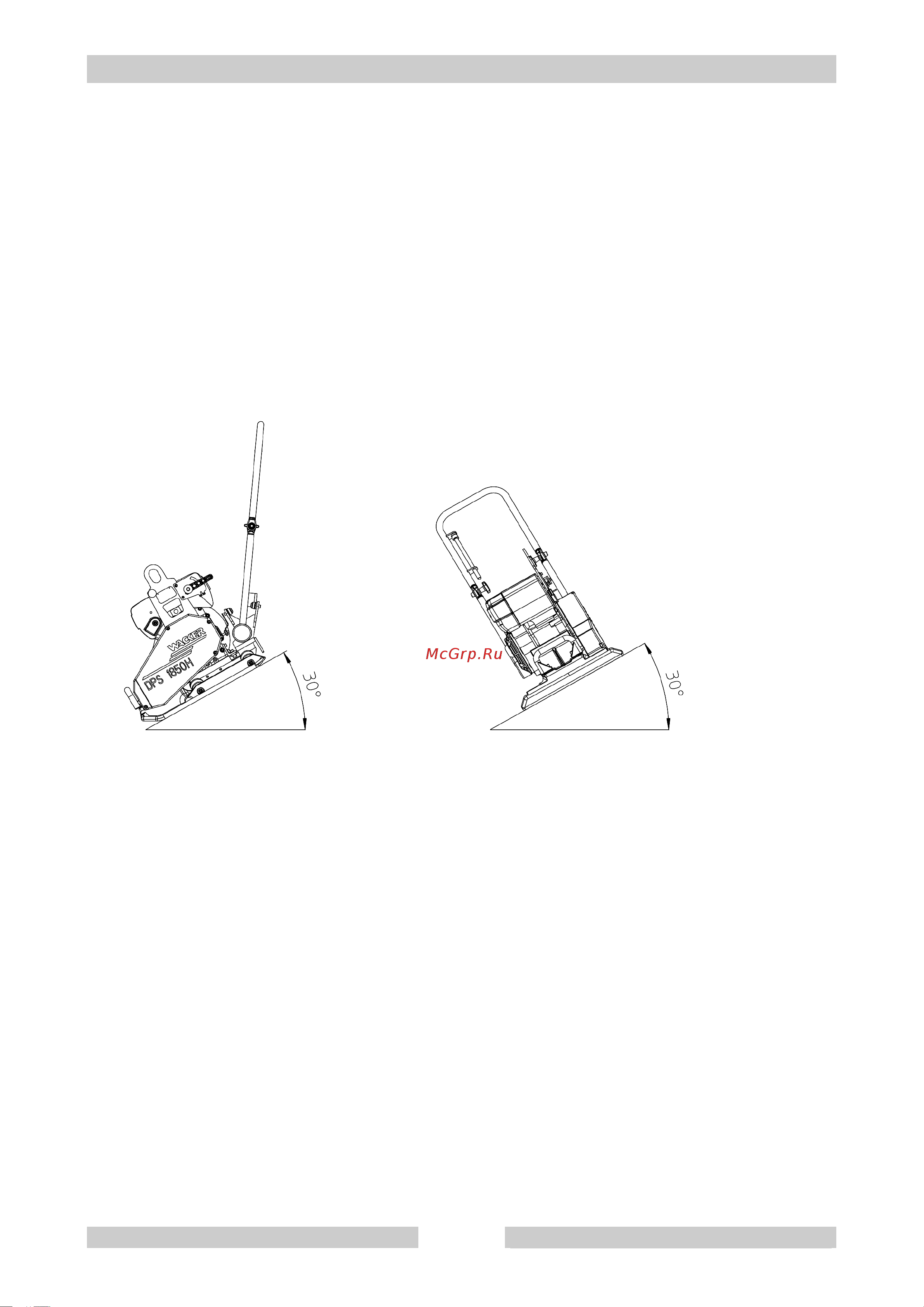 Wacker Neuson DPS 1850H Basic [11/23] Максимально допустимый угол наклона
