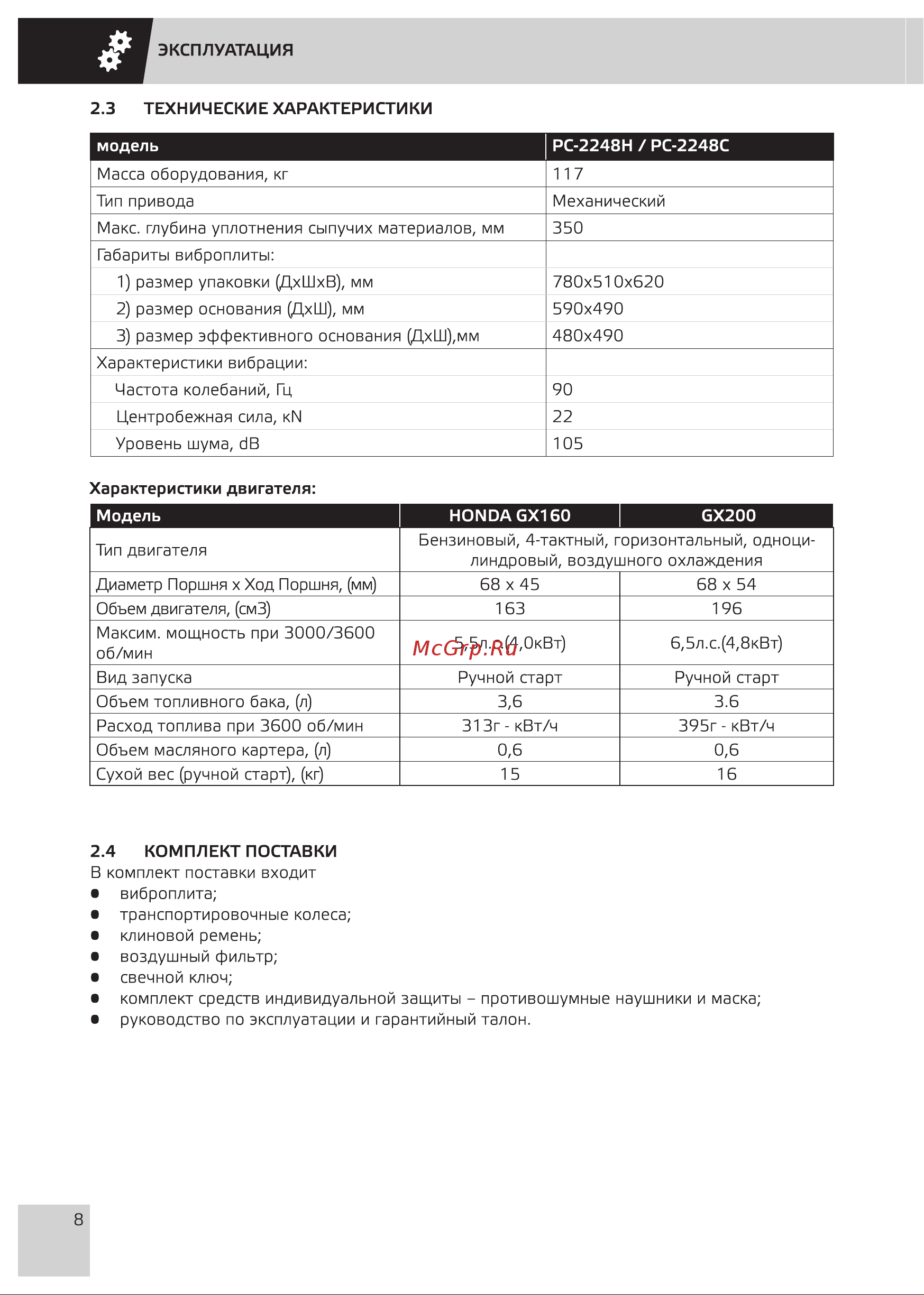 Grost PC-2248C (116265) Инструкция по эксплуатации онлайн [10/28] 668598