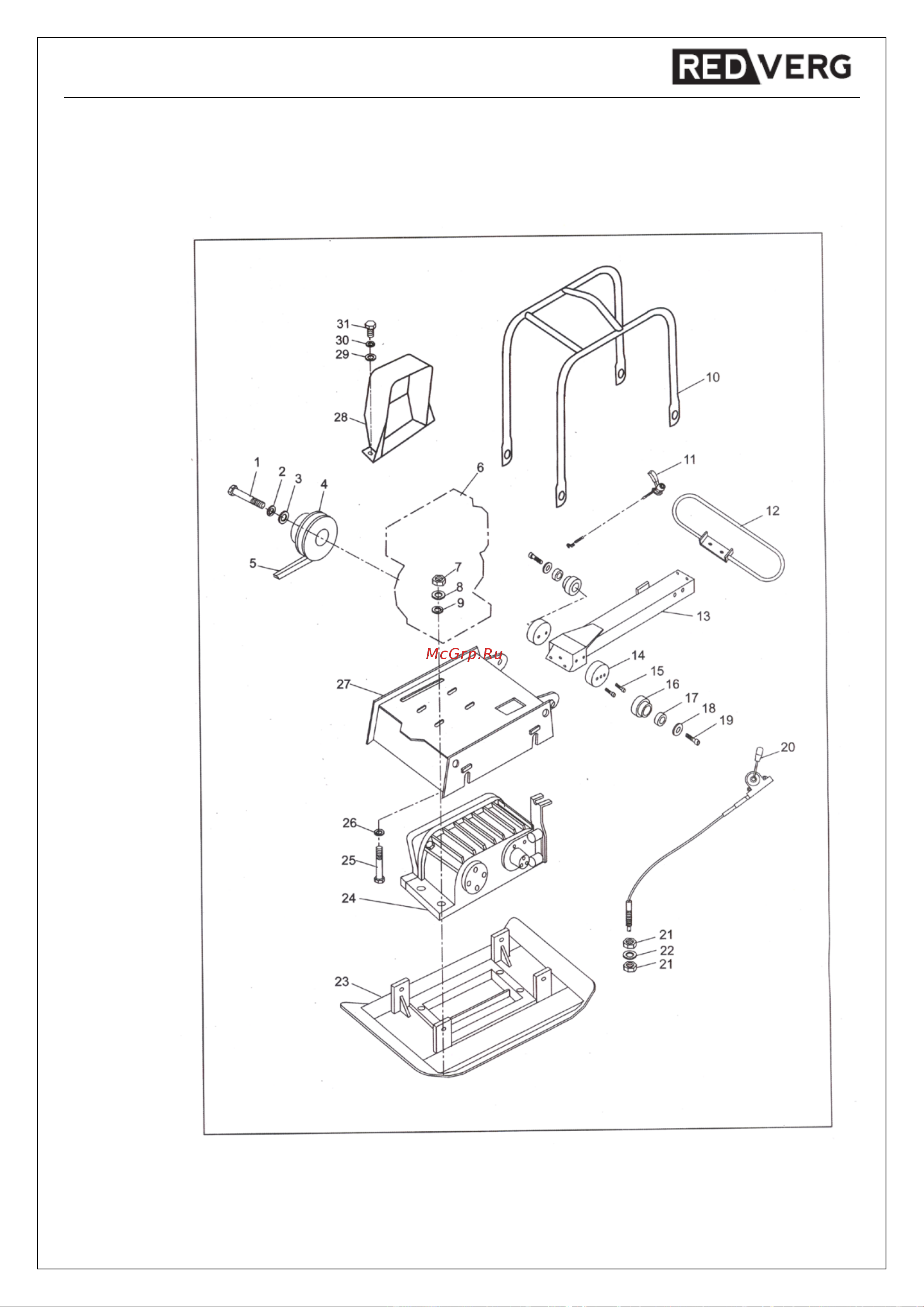 RedVerg RD-PC180R [11/19] Список запасных частей