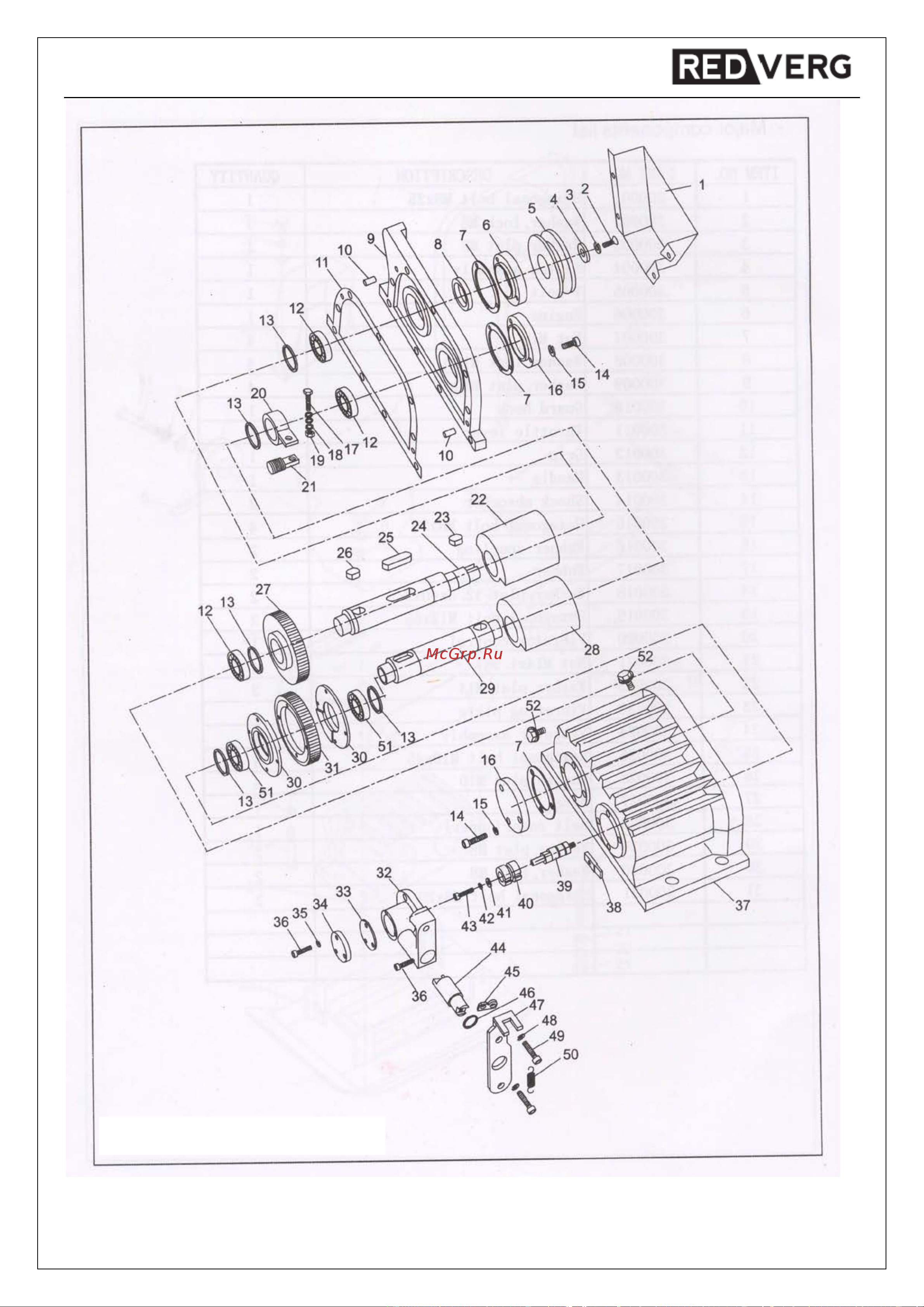 RedVerg RD-PC180R [13/19] Вибрационный блок в сборе