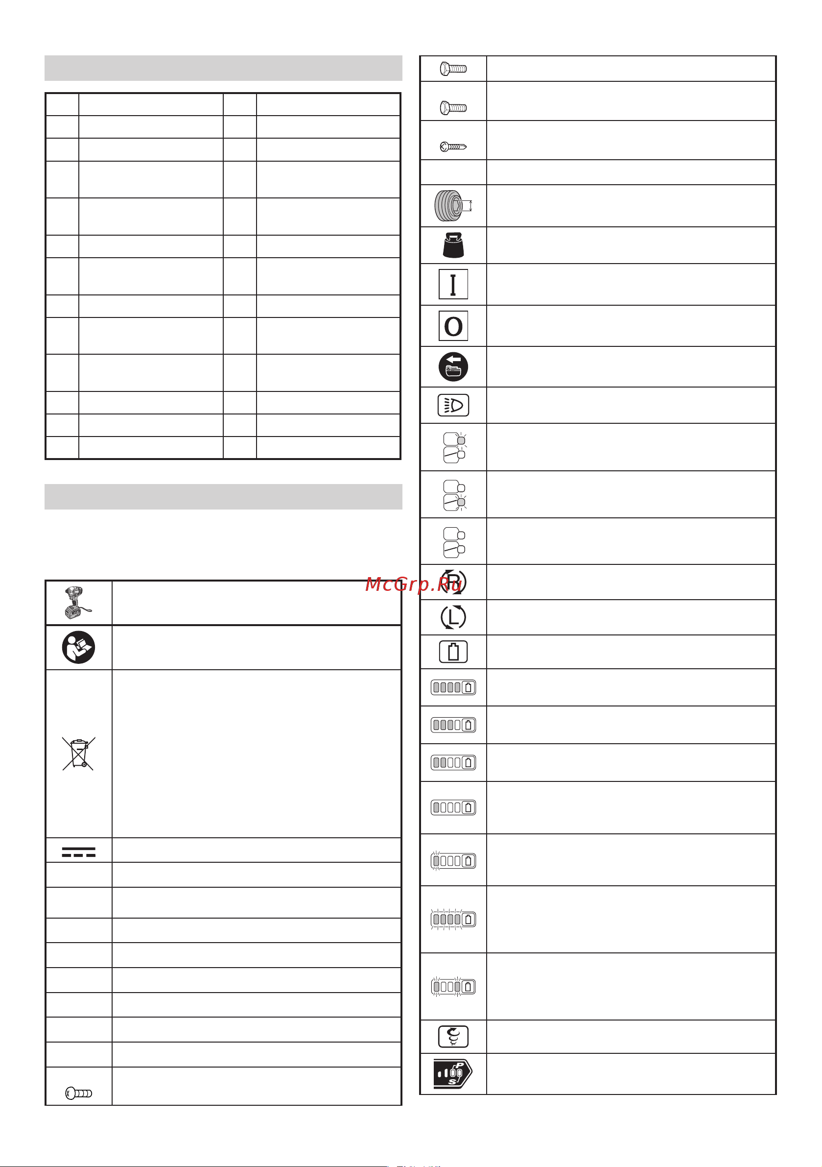 Hikoki WH36DB WH36DBRGZ [190/232] Názvy dielov obr 1 obr 13