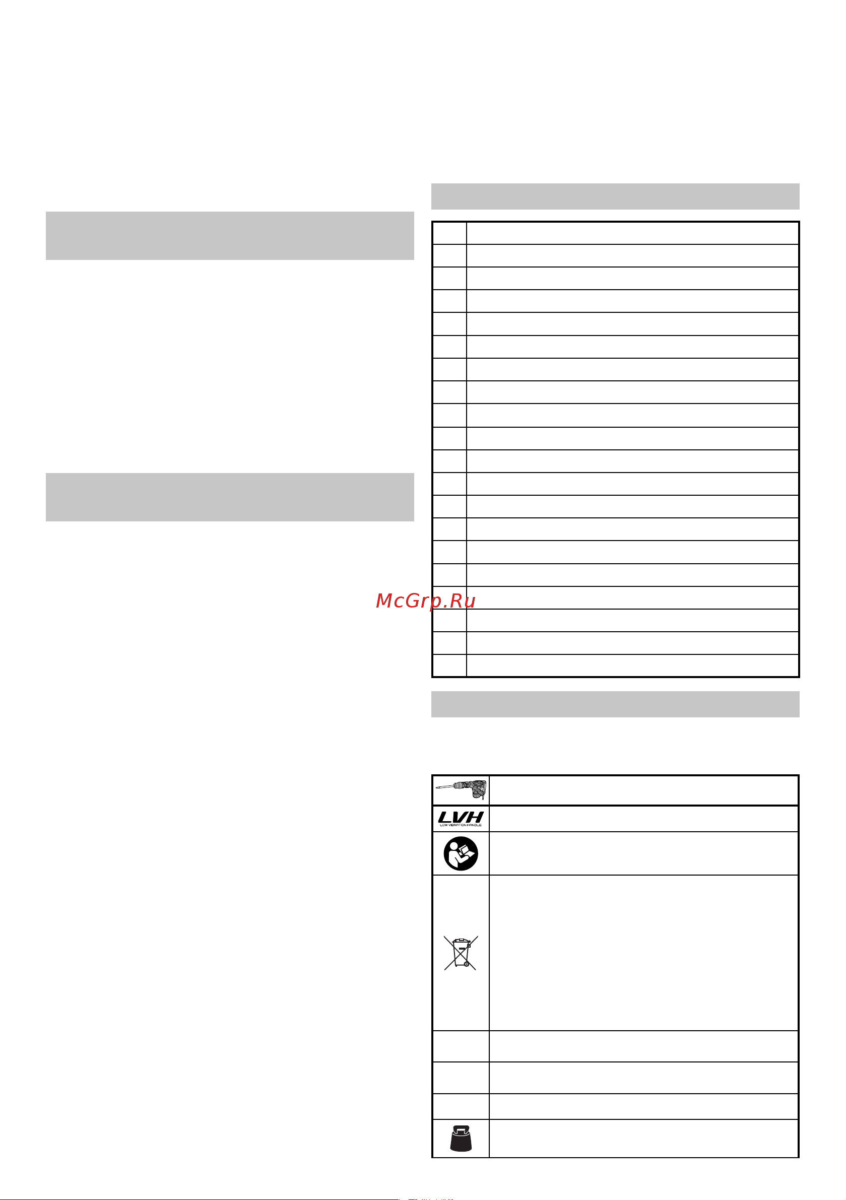 Hikoki H41MENSZ [16/88] Avertissement de sécurité pour le marteau de démolition