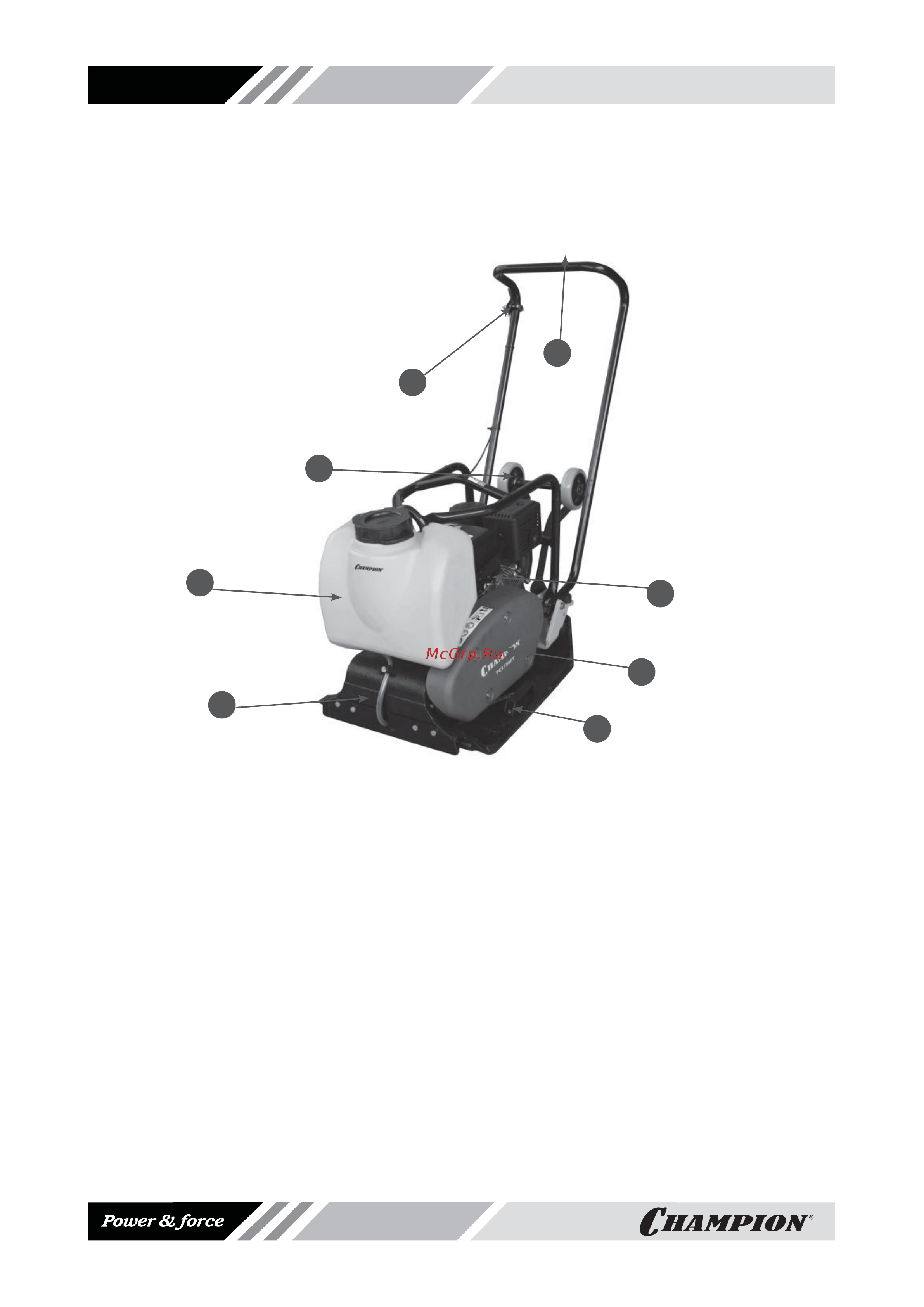 Champion Виброплита PC9045F +Наушники противошумные 22929 Инструкция по эксплуатации онлайн [5/19] 668889