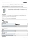 PHOENIX CONTACT UPS-BAT/VRLA/24DC/3.4AH (2320306) Инструкция по эксплуатации