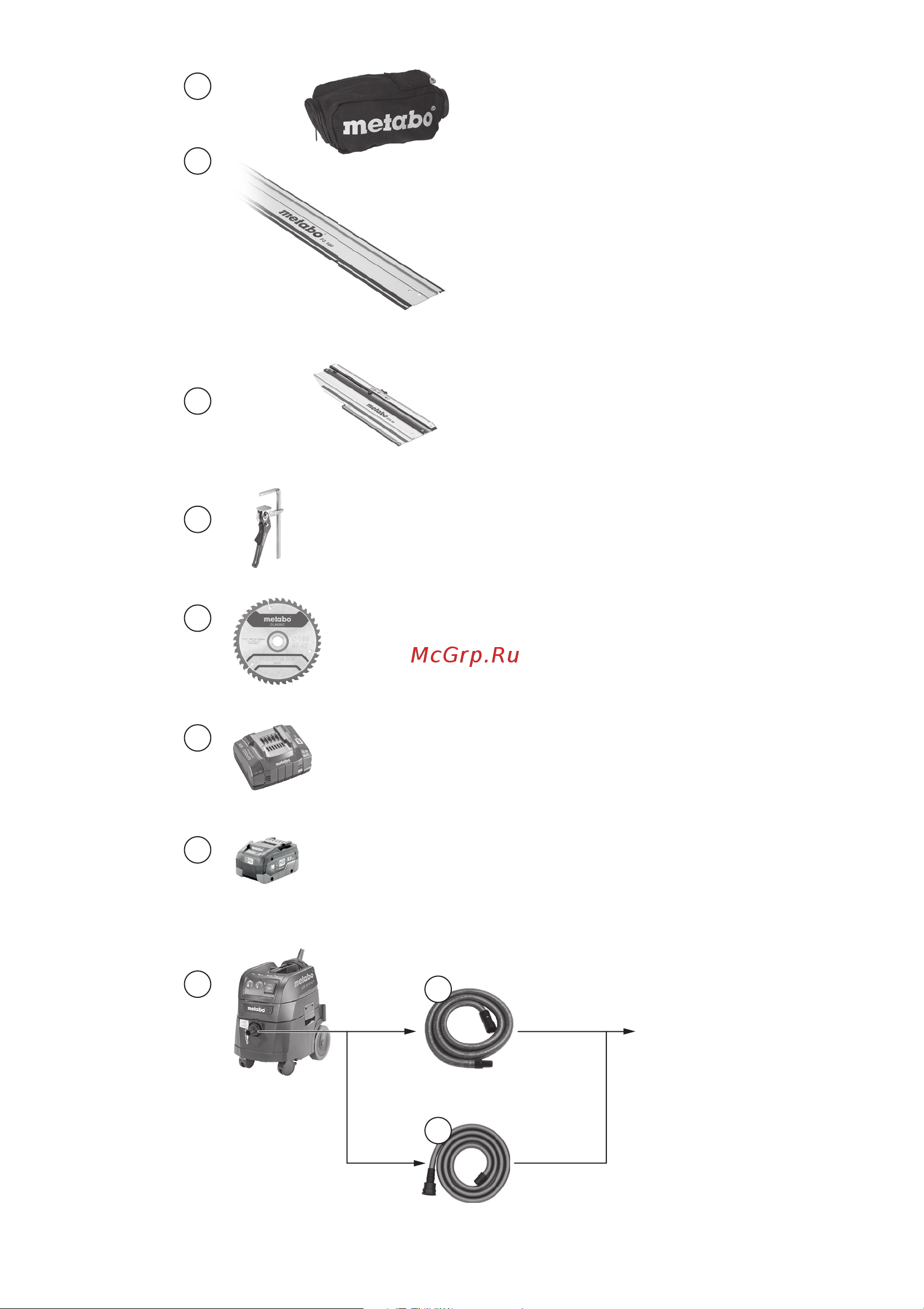 Metabo KS 18 LTX 66 BL (611866850 без АКБ и ЗУ, коробка) Инструкция по эксплуатации онлайн [4/108] 669073