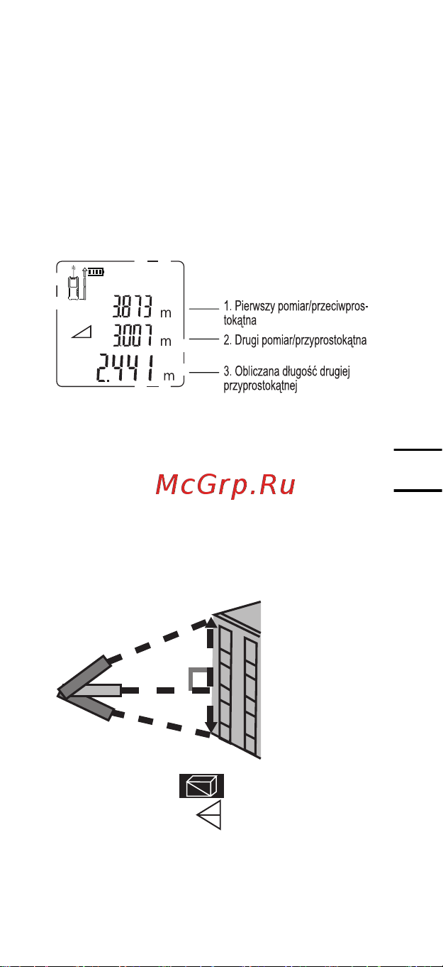 Kress KI200 [159/200] Pomiar odnosząc się do migającej strony jak pokazano na rysunku powyżej celując w górny punkt a zmierzona wartość wyświetli się jako wartość 1 utrzymywać