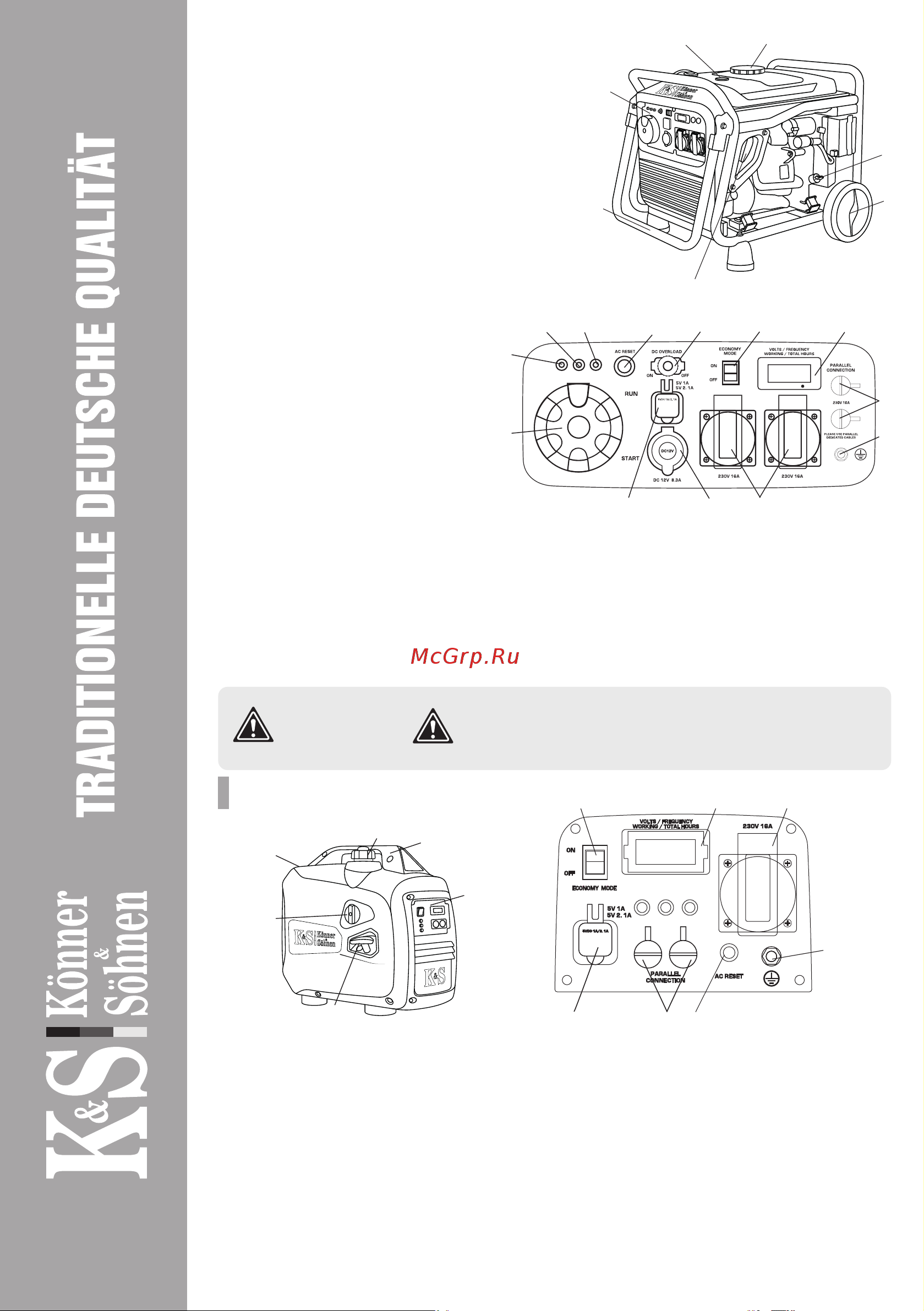 Konner&sohnen KS 2000iG S Инструкция по эксплуатации онлайн [4/18] 669410