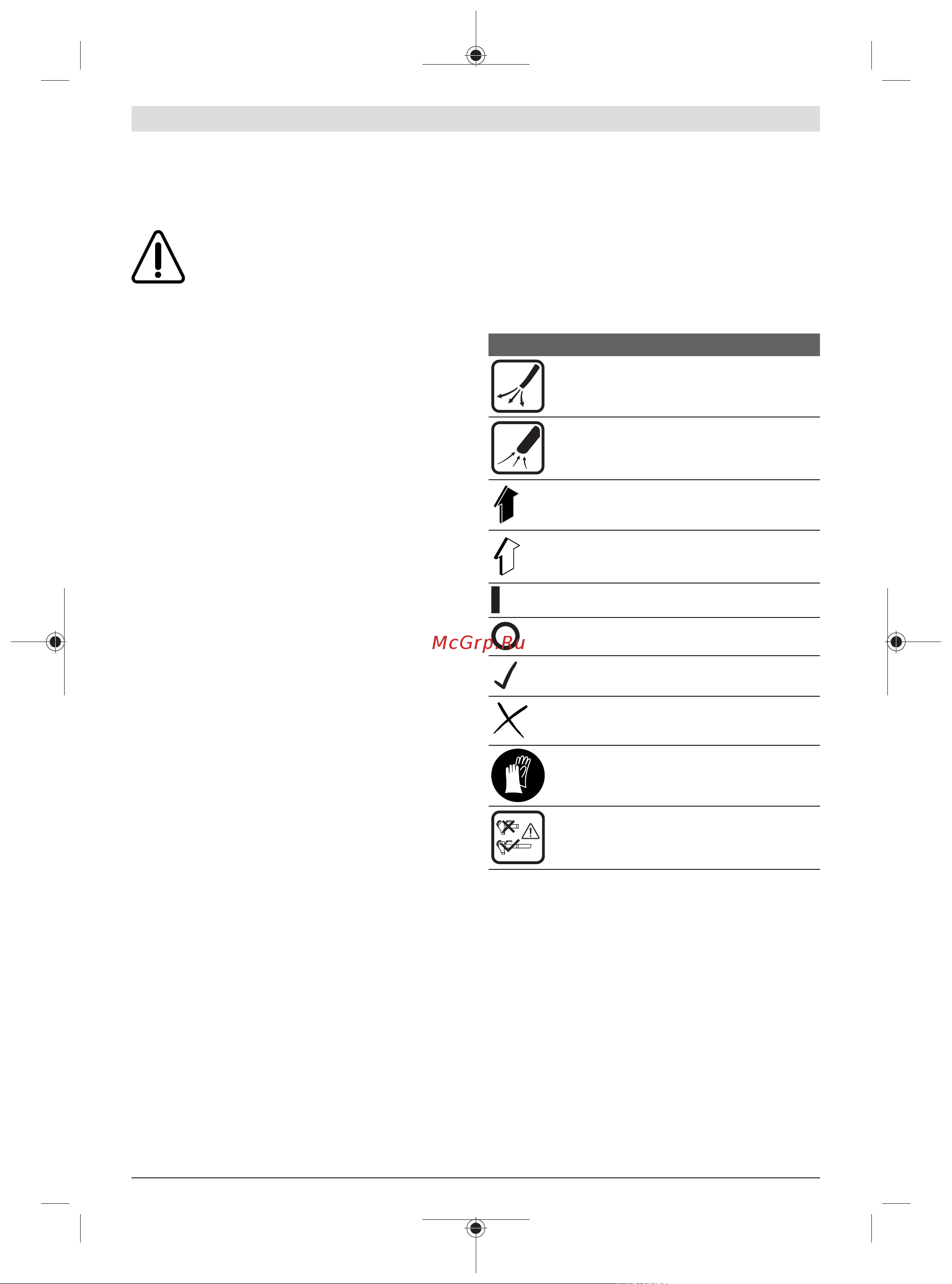 Bosch Universal GardenTidy (06008B1000) [16/303] Symbols