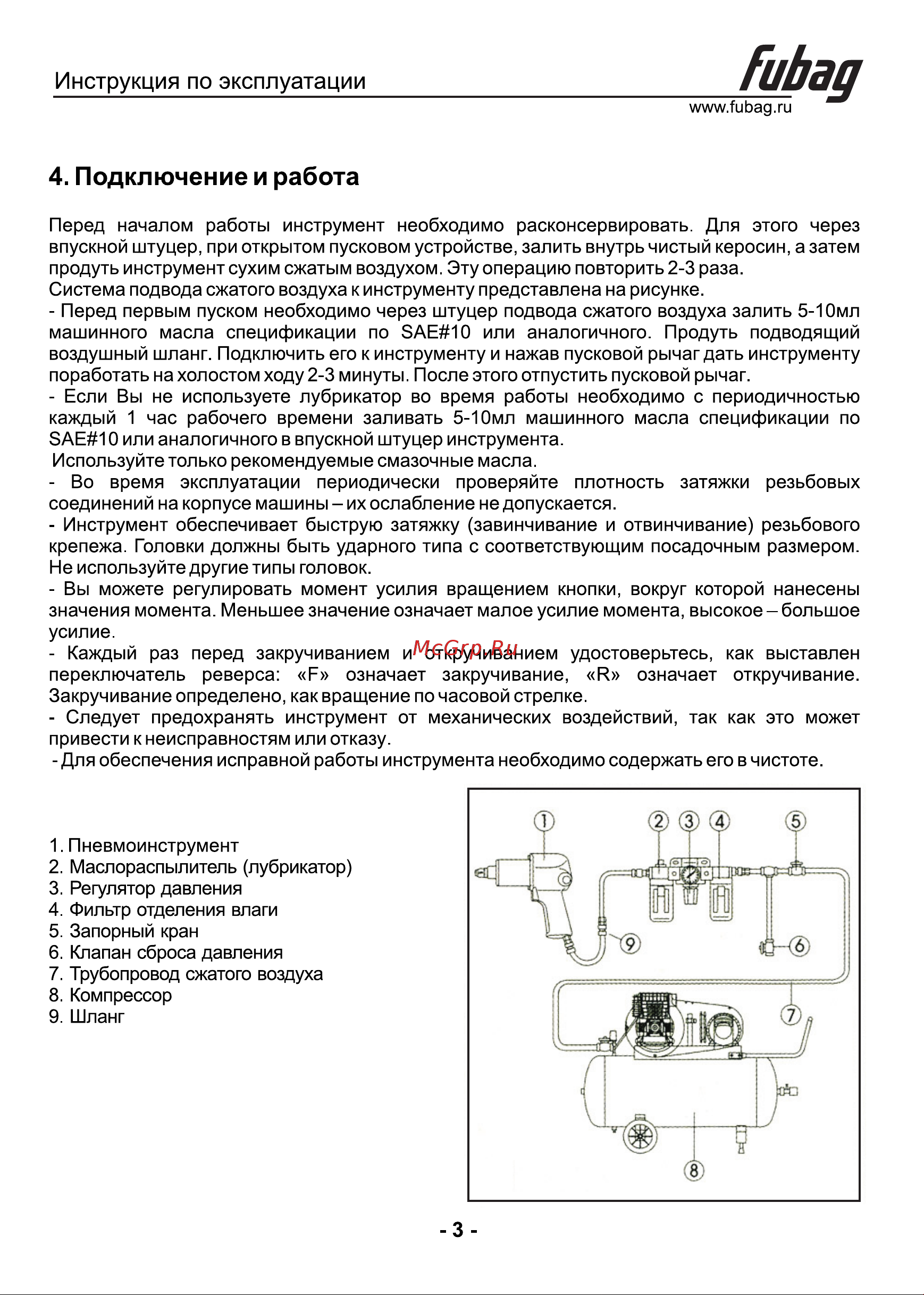 Fubag IWM 1100 [4/6] Подключение и работа