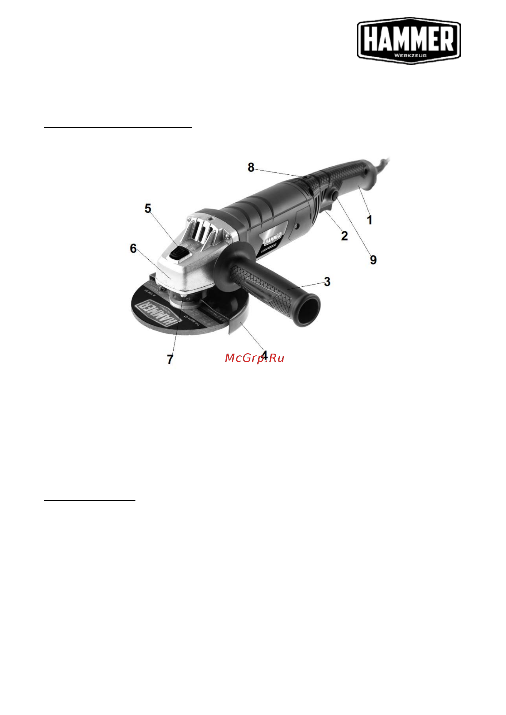 Hammer USM1200E [4/24] Описание инструмента