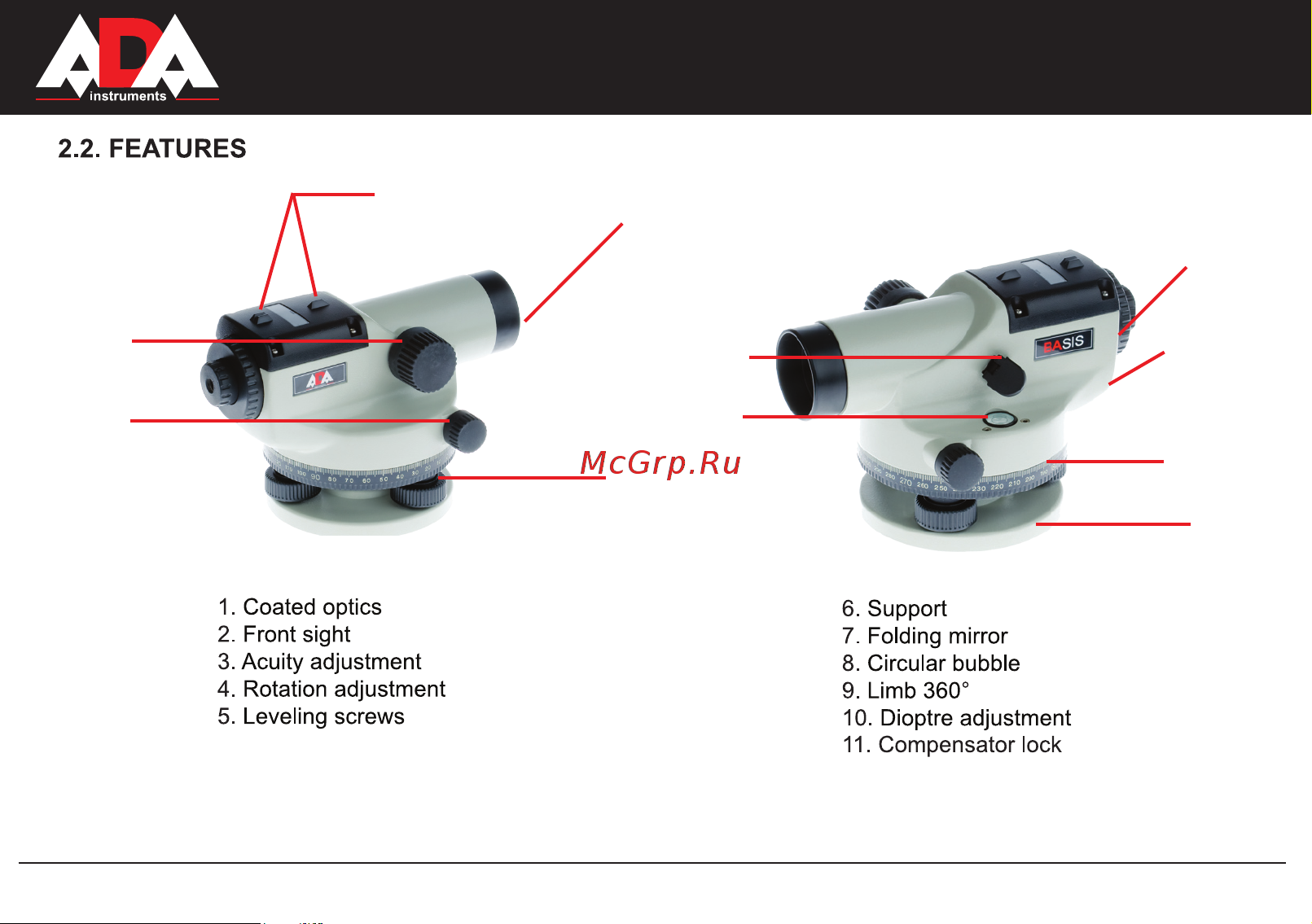 Ada Basis с поверкой + рейка STAFF 3 + штатив Light S А00197_К [4/36] Ba sis