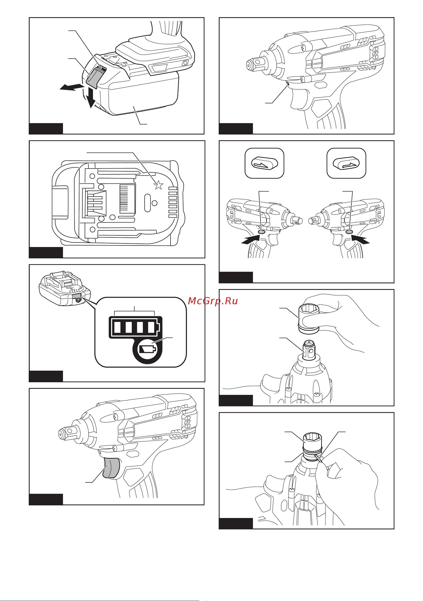 Makita DTW190Z без акк. и з.у Инструкция по эксплуатации онлайн [2/49] 672105