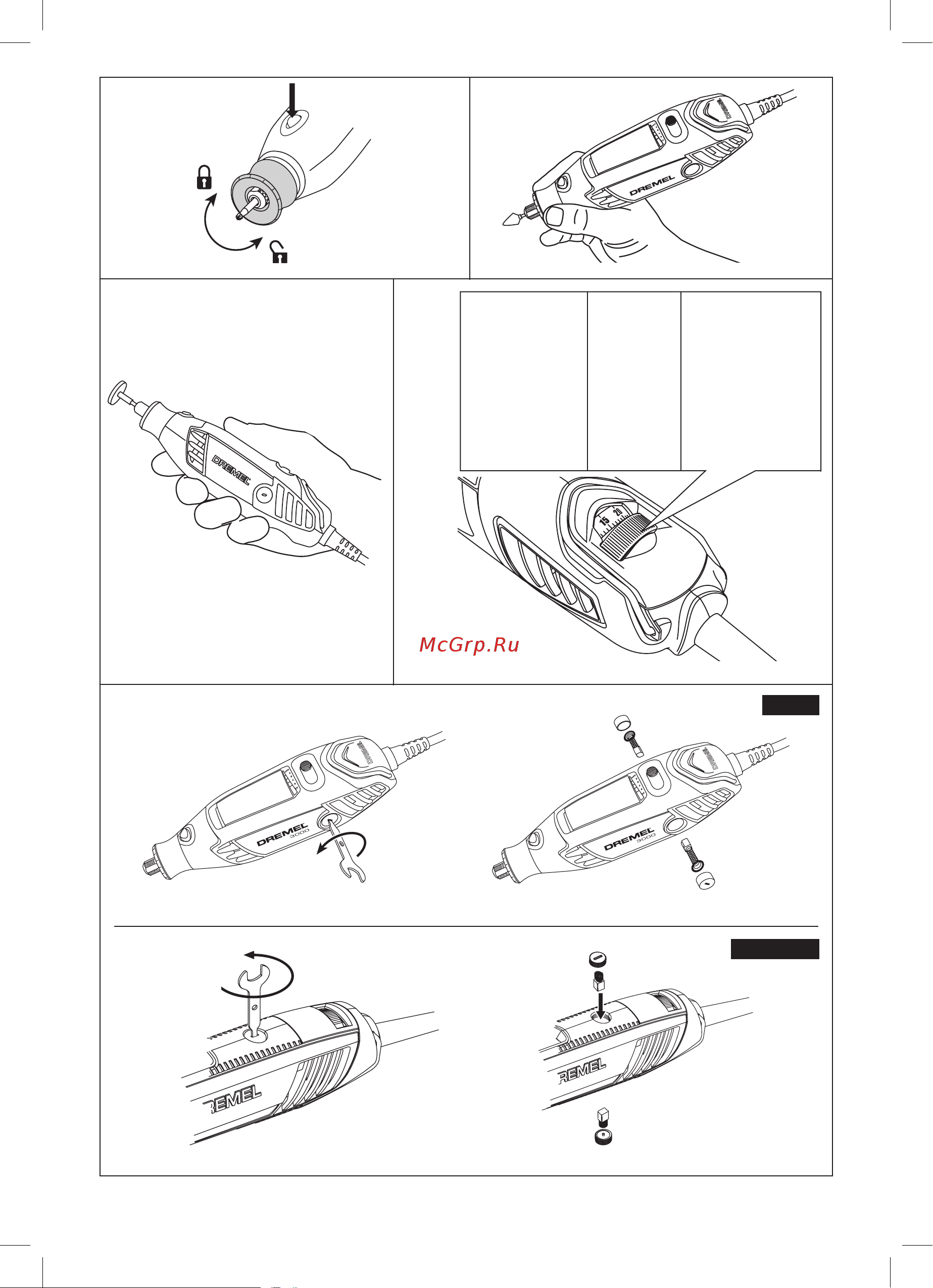 Dremel 4300-3/45 F0134300JD Инструкция по эксплуатации онлайн [6/204] 672214