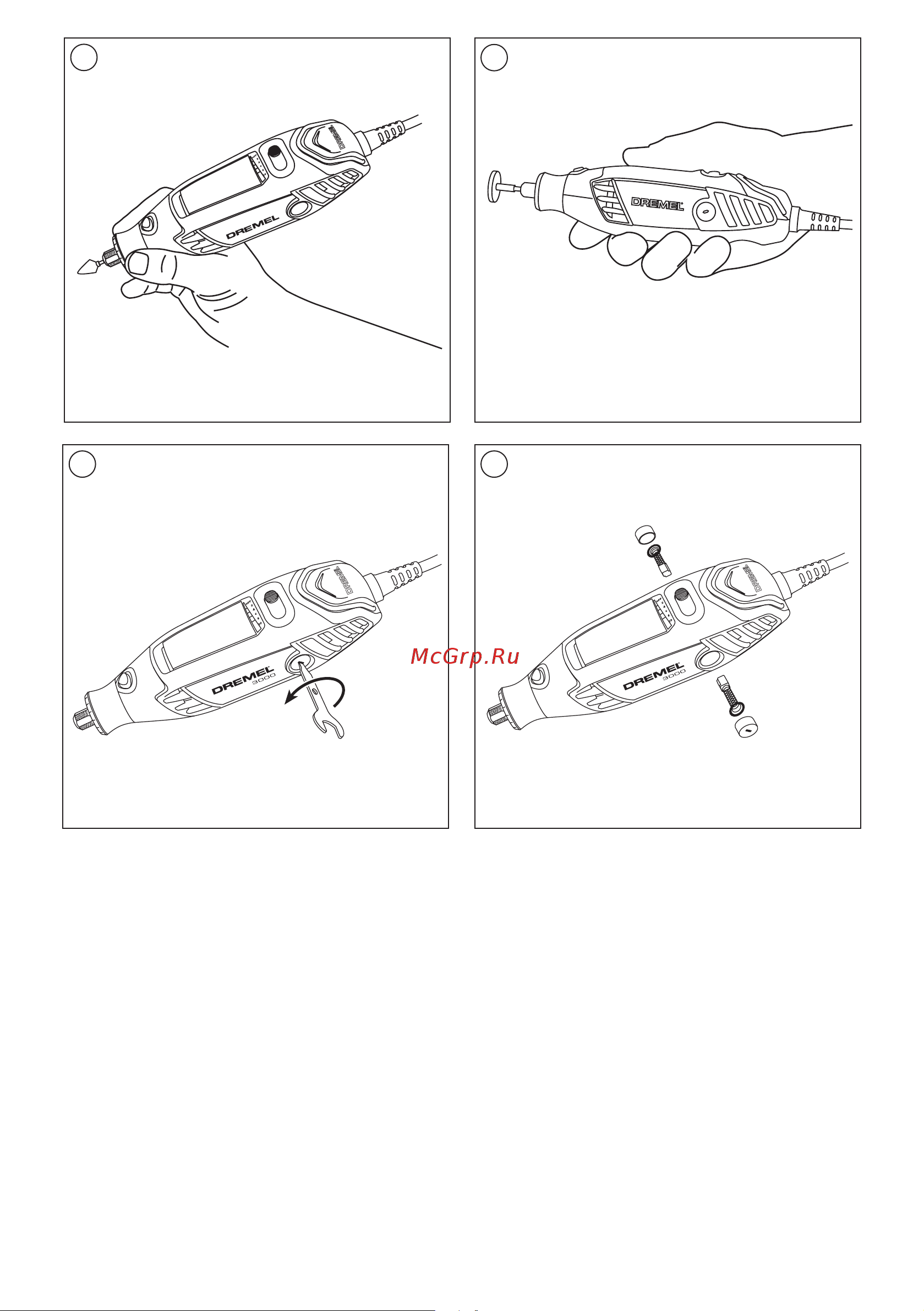 Dremel 3000-1/25 EZ F0133000JT Инструкция по эксплуатации онлайн [3/129] 672409
