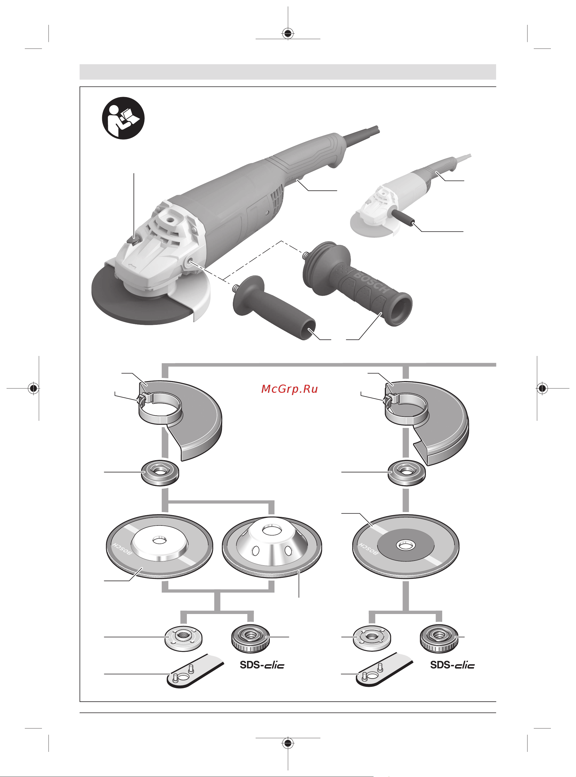 Bosch GWS 2200-230 RSP (06018C1320) Инструкция по эксплуатации онлайн [4/27] 672735