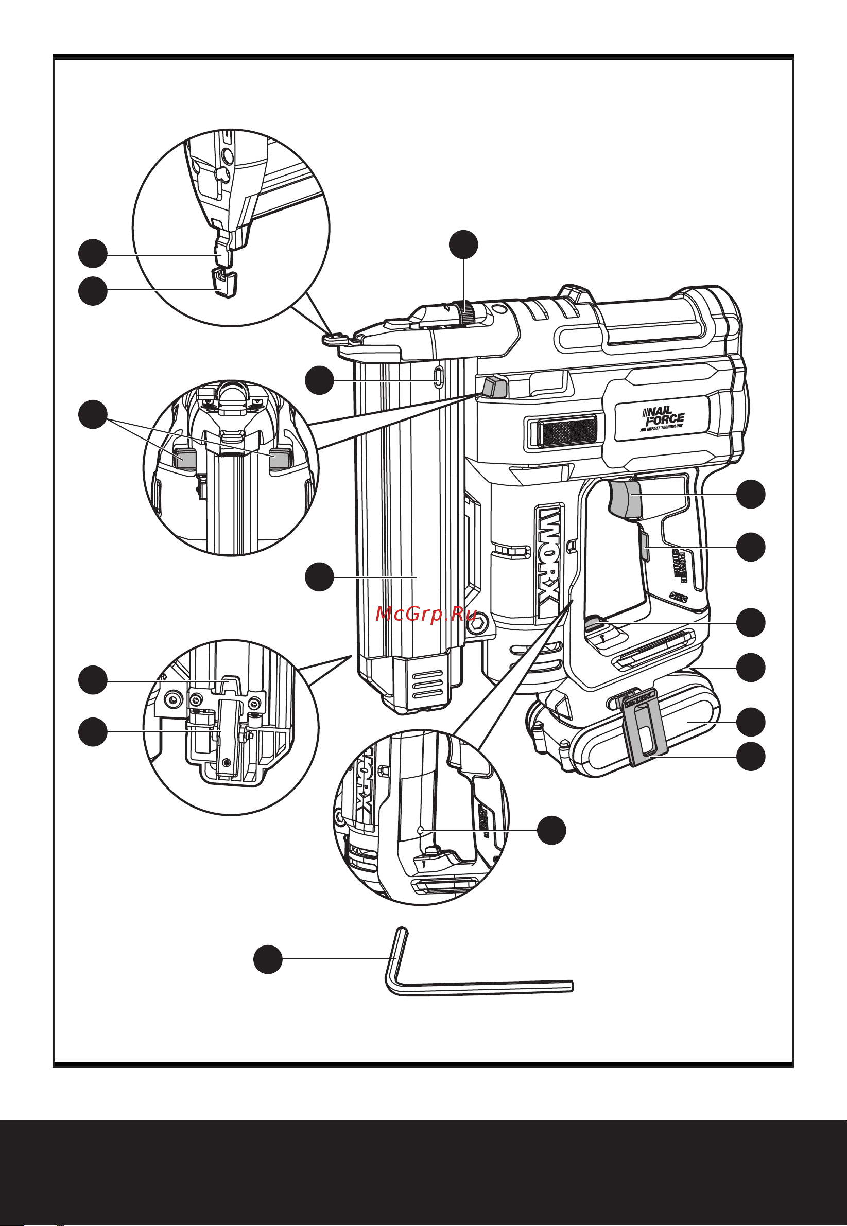 Worx WX840 Инструкция по эксплуатации онлайн [2/13] 862521