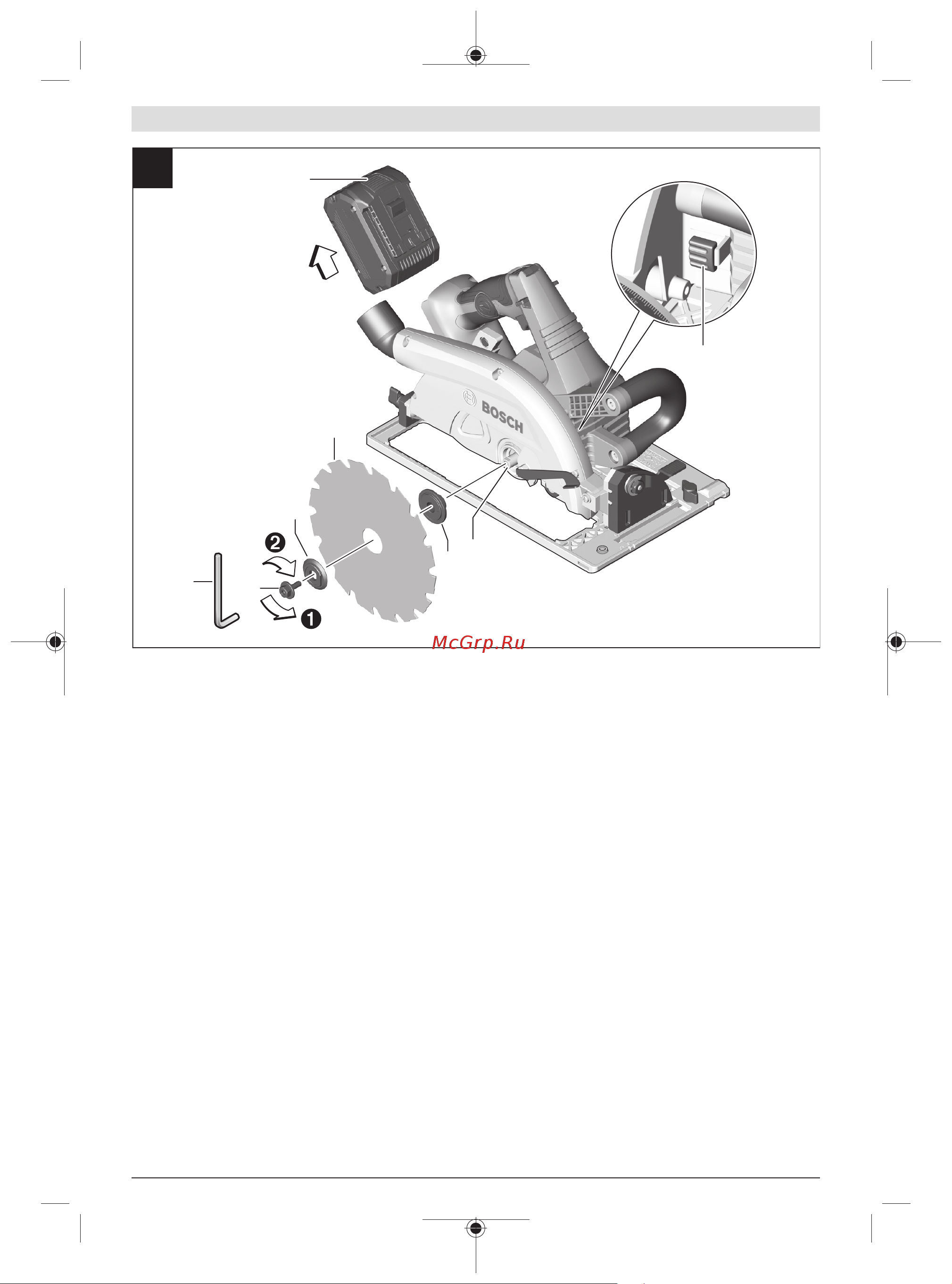 Bosch GKS 18V-68 GC (06016B5100) без акк. и з.у [4/377] Gks 18v 68 gc