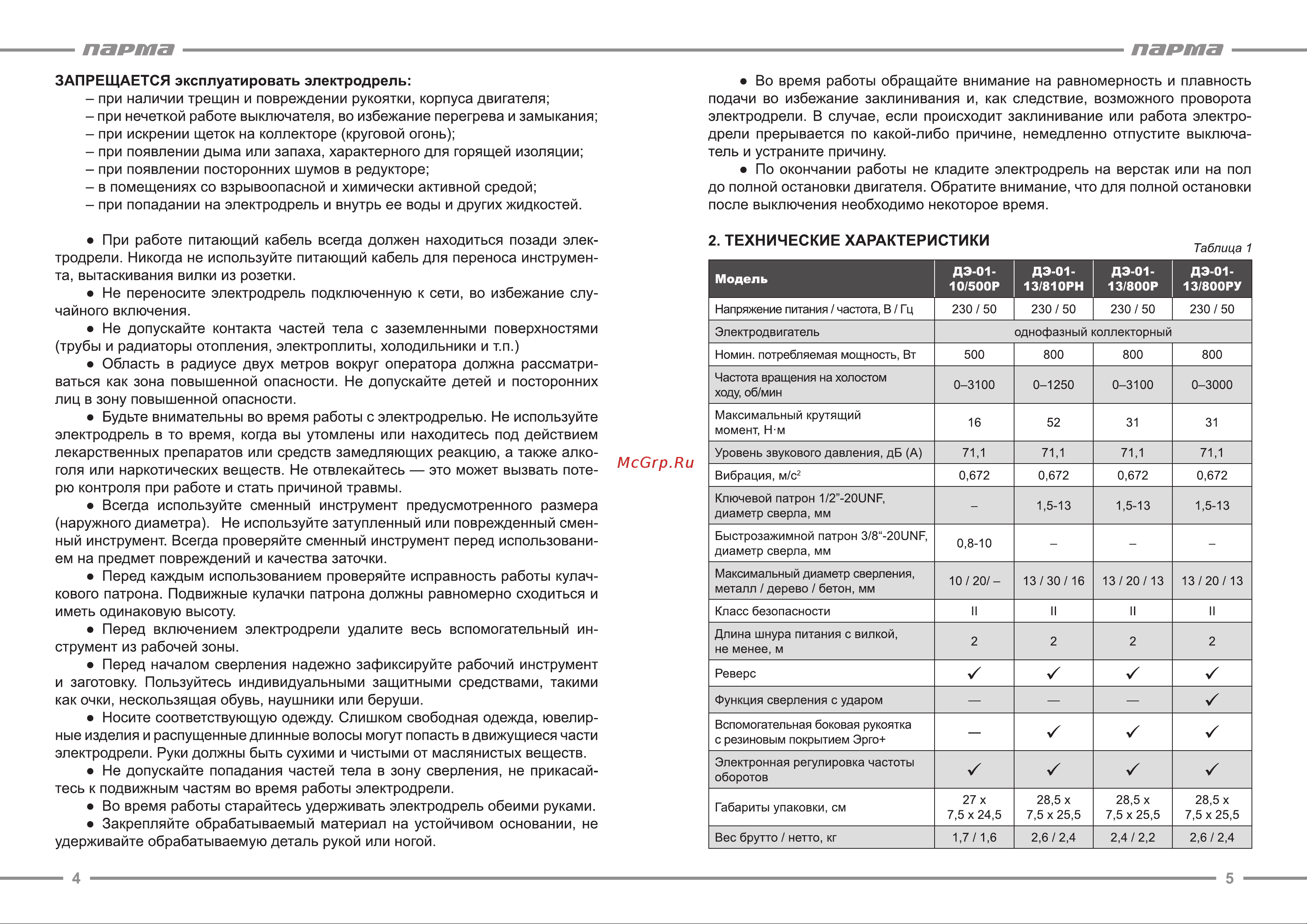 Парма ДЭ-01-10/500Р [3/7] Парта