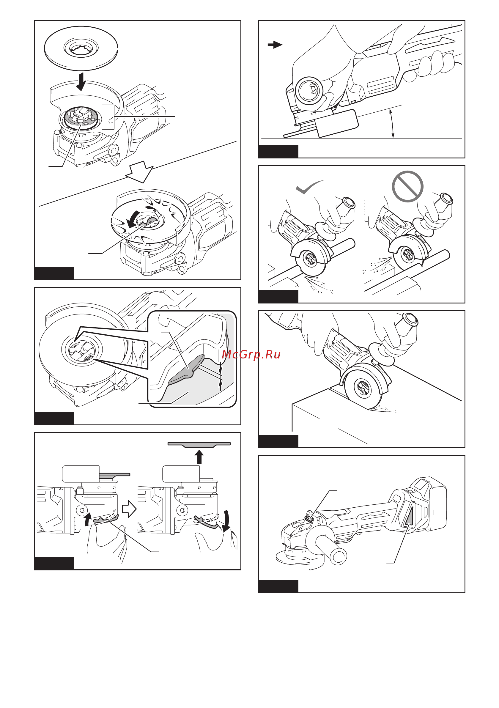 Makita LXT DGA469Z Инструкция по эксплуатации онлайн [4/80] 853609