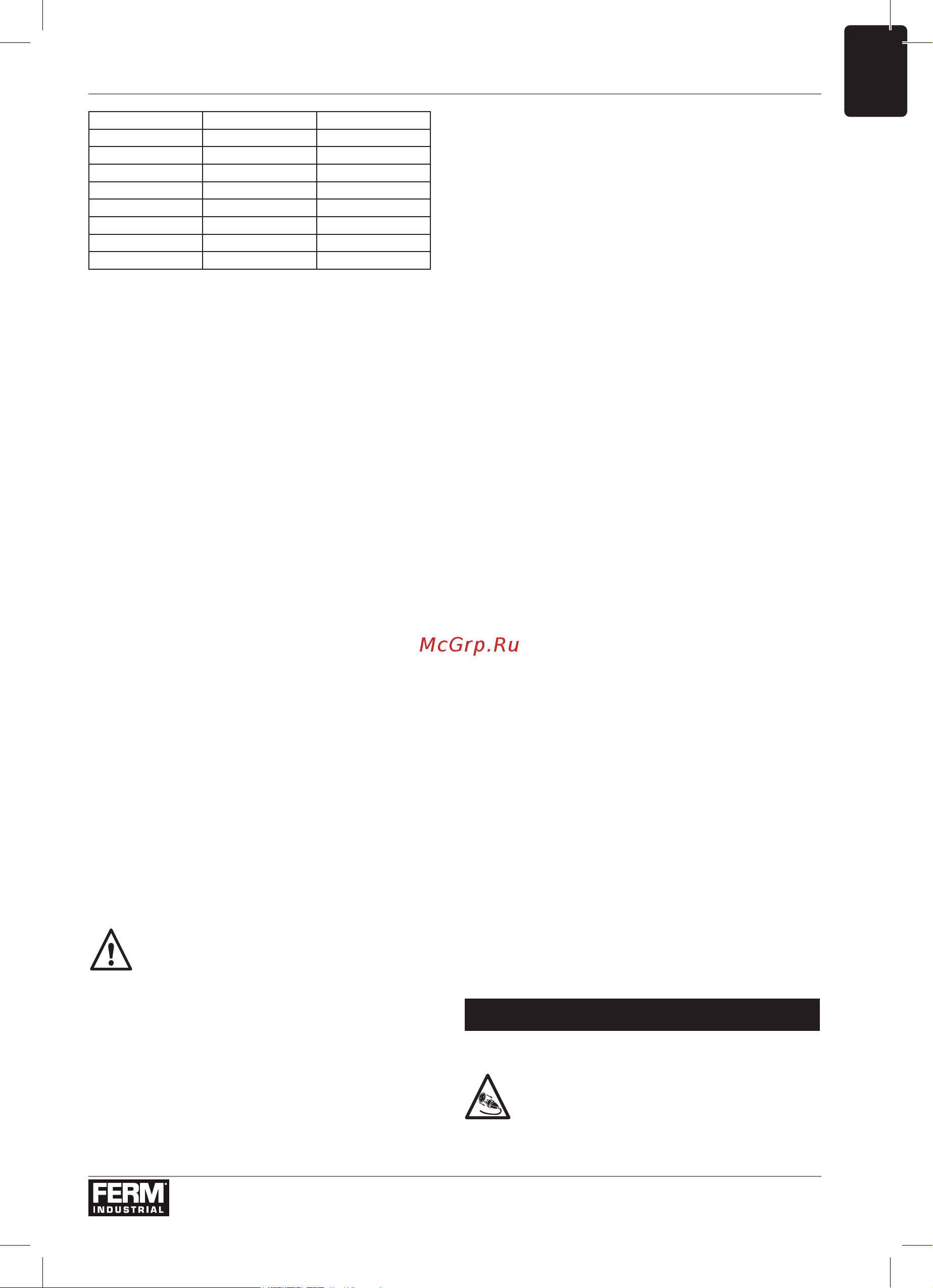 FERM PRM1019P [11/80] Wartung