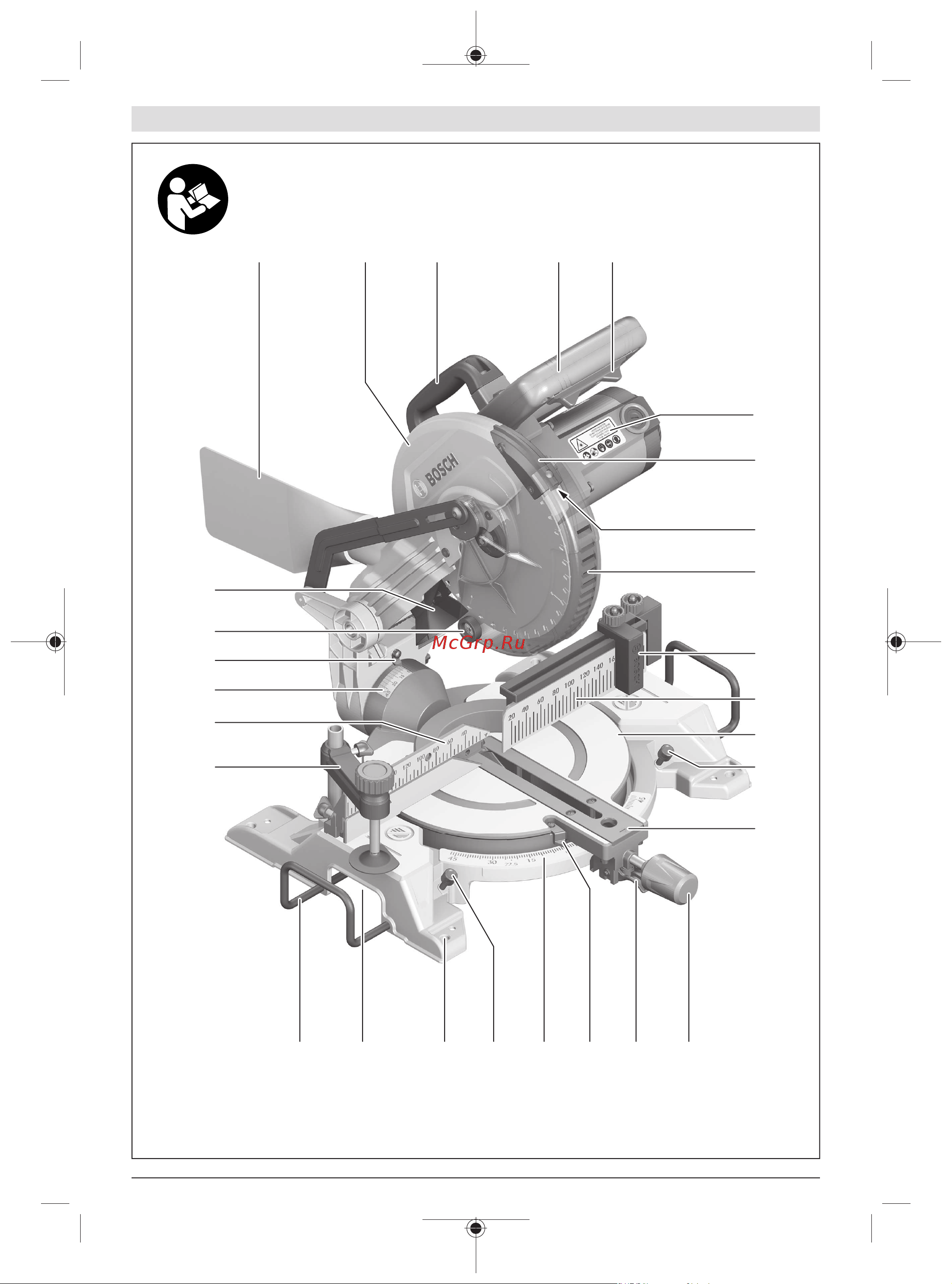 Bosch GCM 216 (0601B33000) Инструкция по эксплуатации онлайн [3/335] 672727