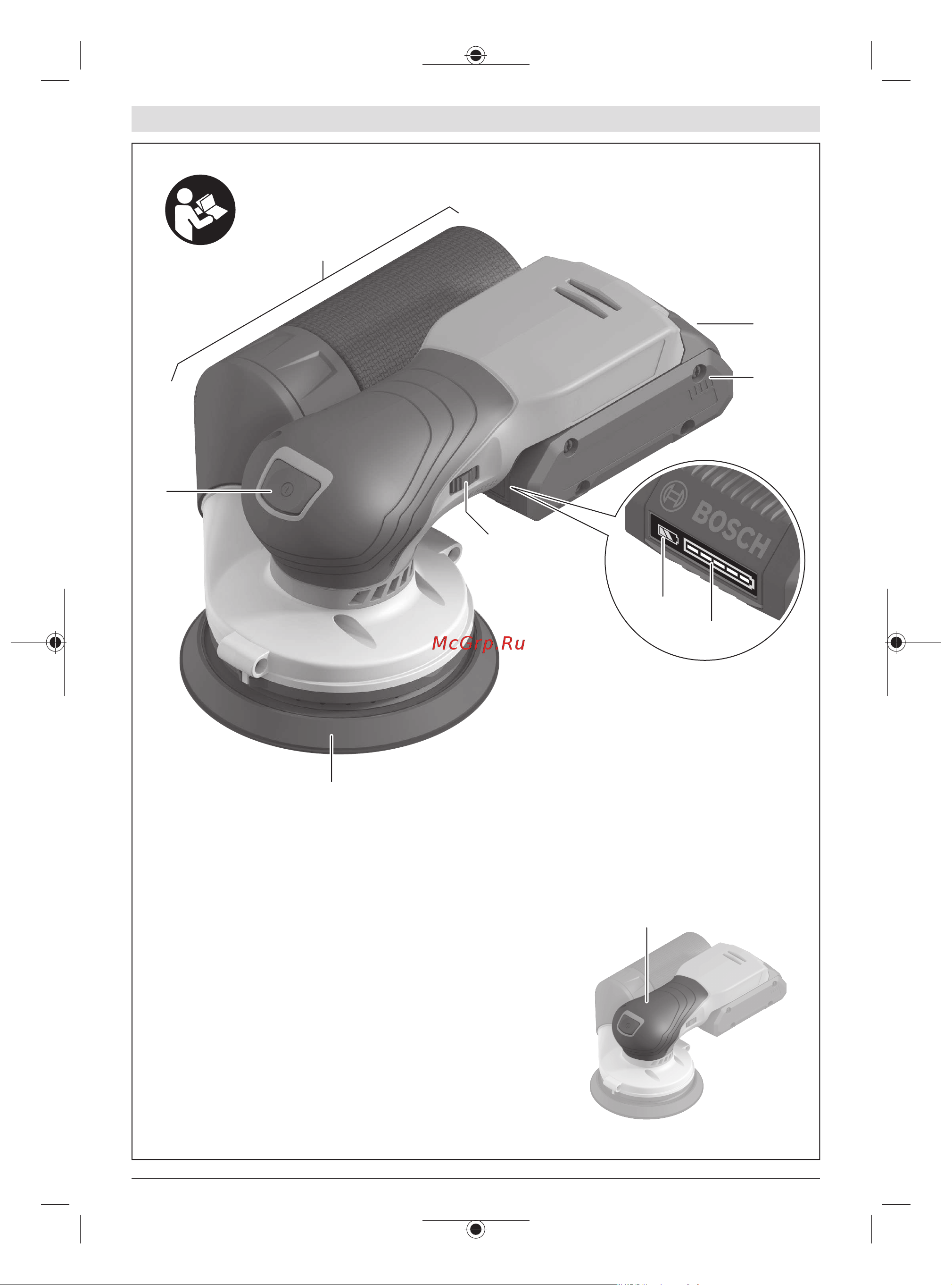 Bosch GEX 18V-125 (0601372201) без акк. и з.у [3/217] Gex 18v 125