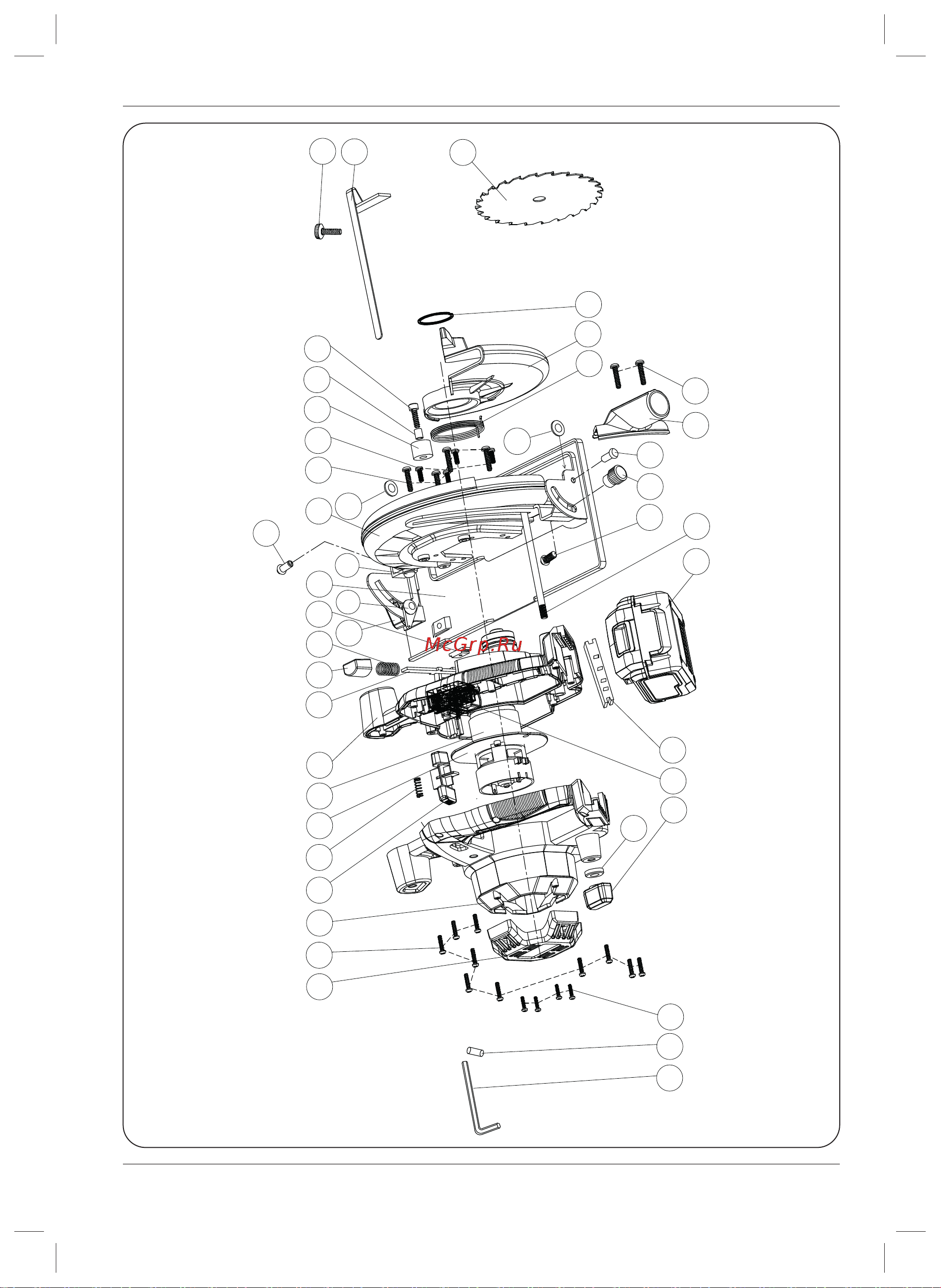 FERM CSM1049 [110/112] Exploded view