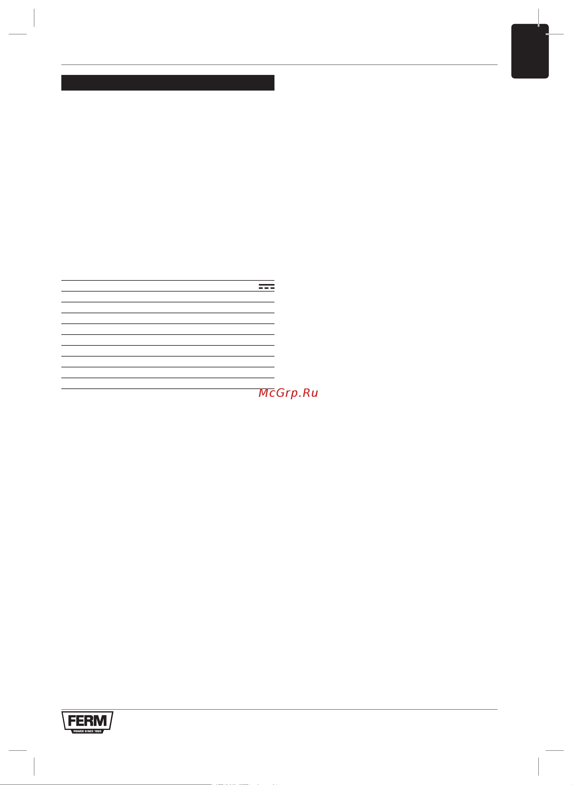 FERM CSM1049 [59/112] Machine information