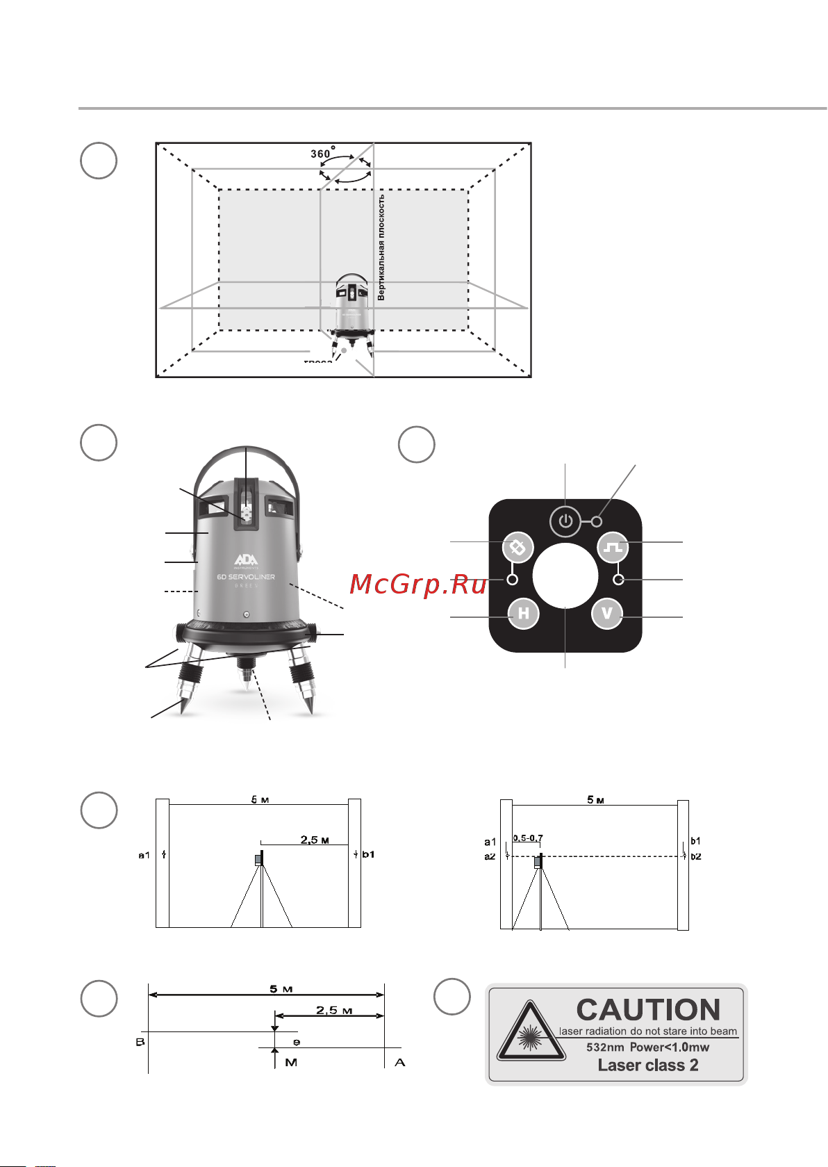 Ada 6D Servoliner GREEN А00500 Инструкция по эксплуатации онлайн [12/24] 672927